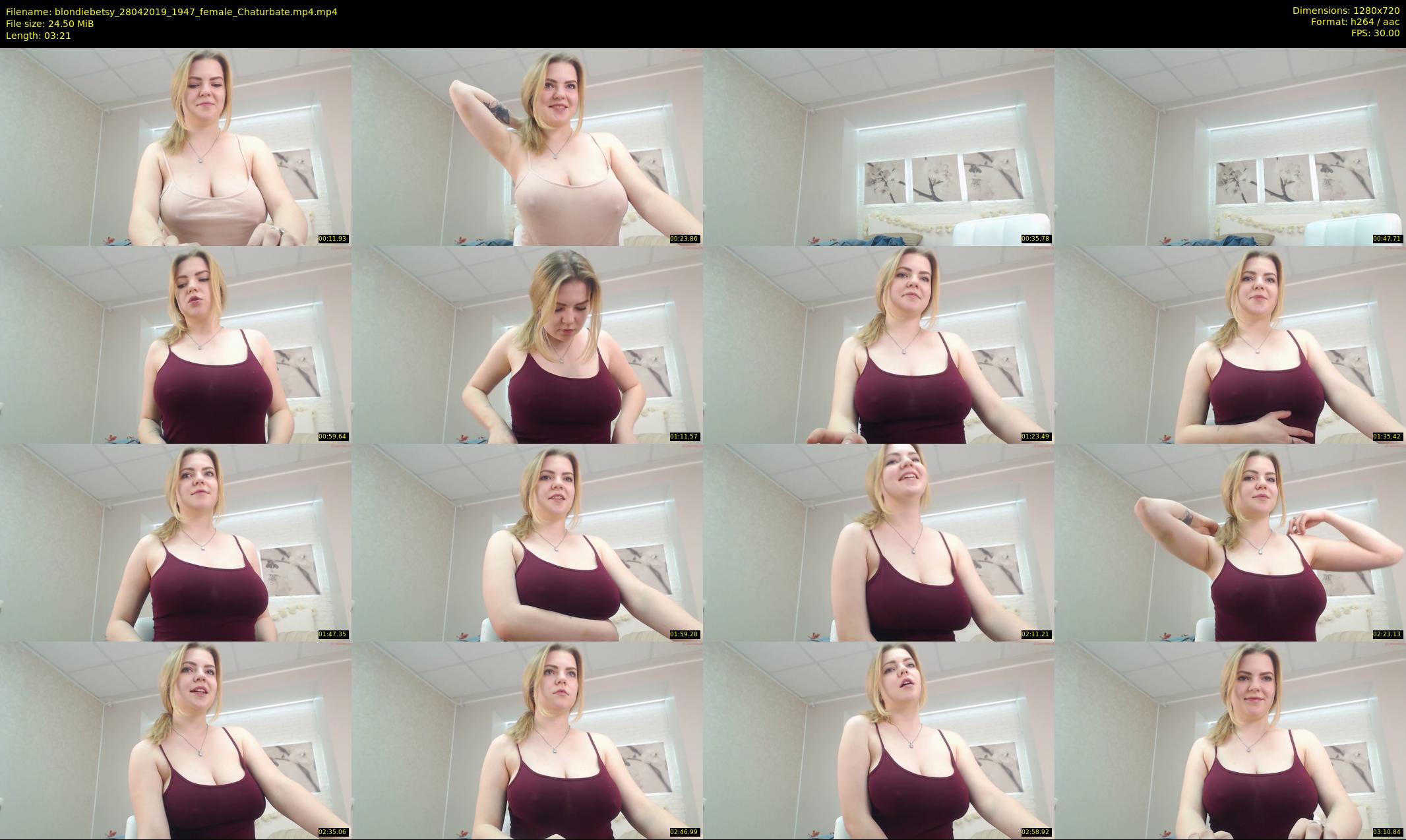 blondiebetsy — 4 minute Chaturbate female cam show recording, 720p, Apr 28, 2019