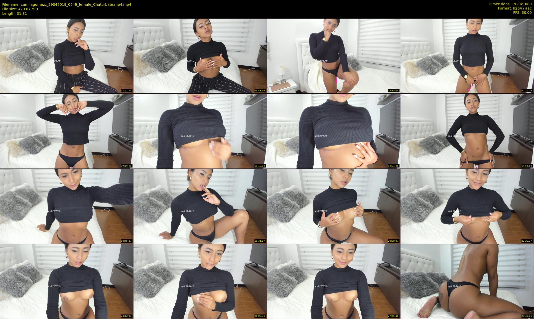 camilagomezz — 32 minute Chaturbate female cam show recording, 1080p, Apr 29, 2019