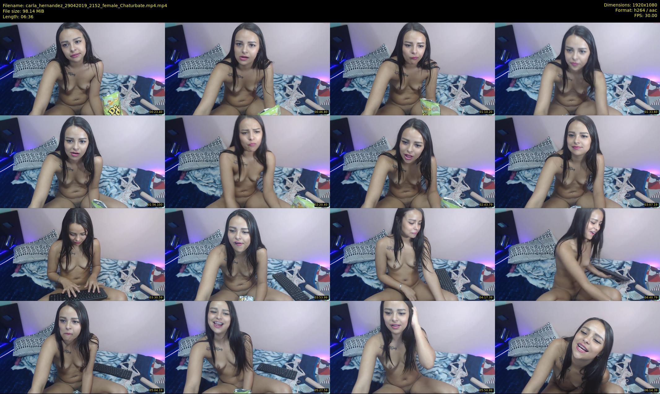 carla_hernandez — 7 minute Chaturbate female cam show recording, 1080p, Apr 29, 2019