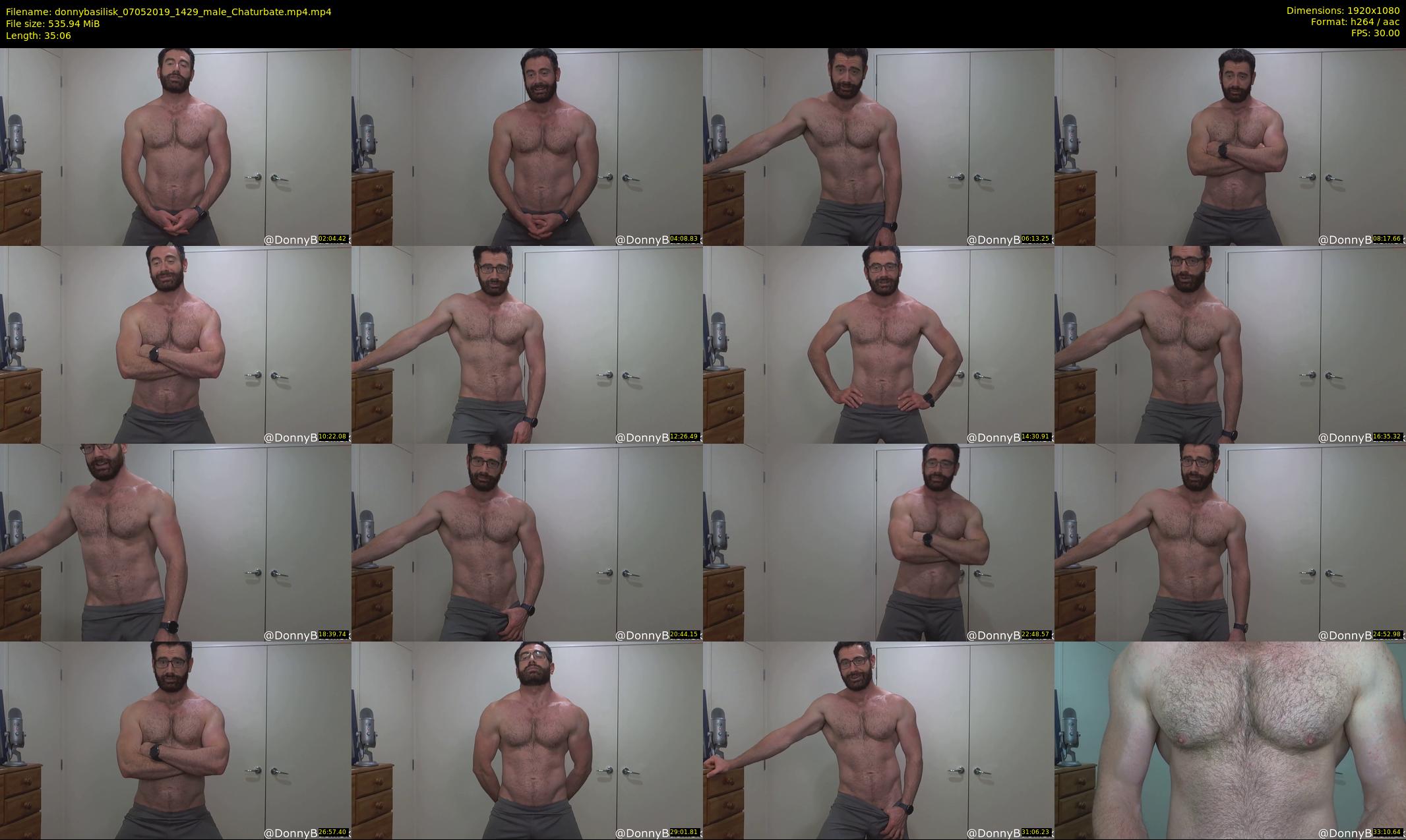 donnybasilisk — 36 minute Chaturbate male cam show recording, 1080p, May 7, 2019
