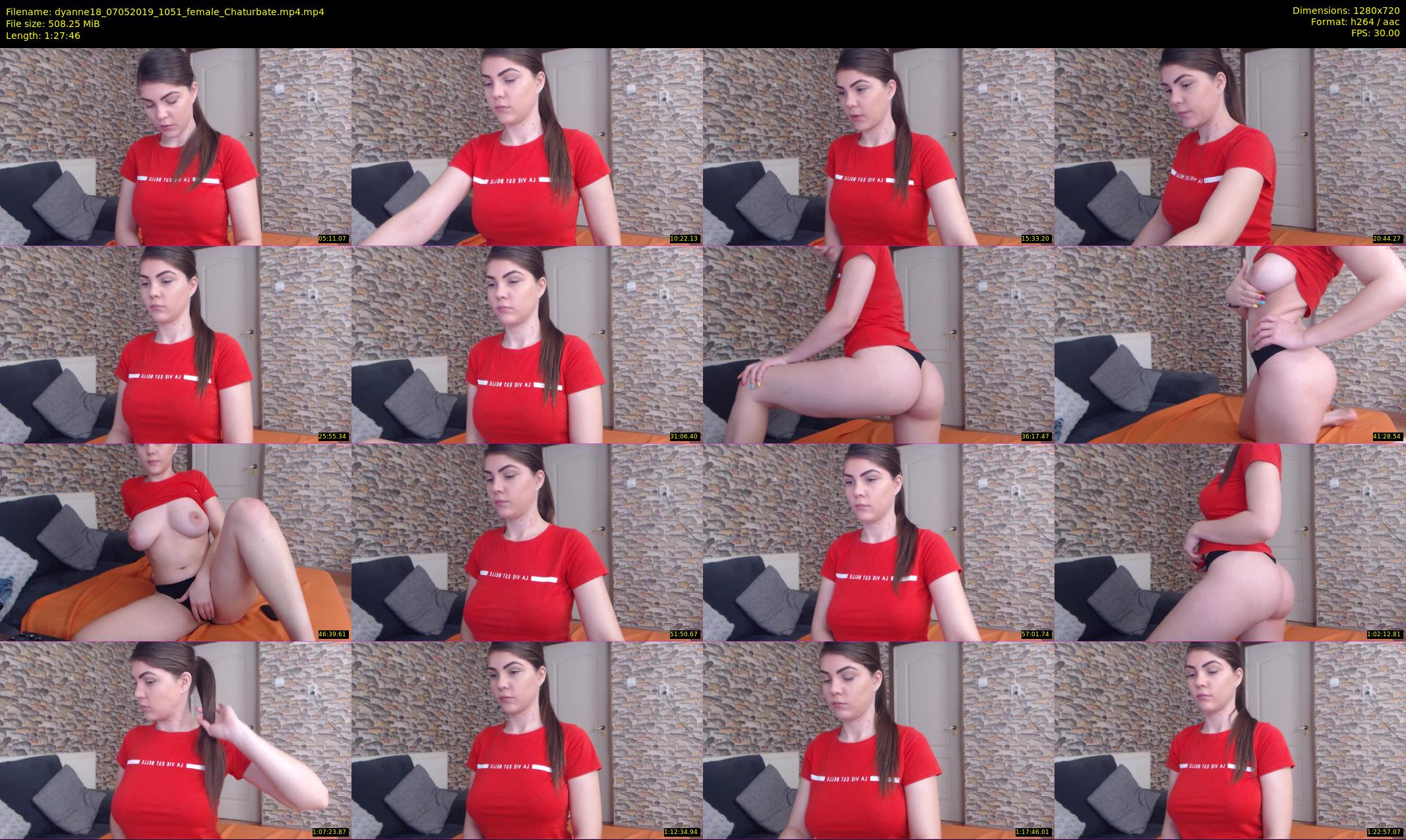 dyanne18 — 88 minute Chaturbate female cam show recording, 720p, May 7, 2019