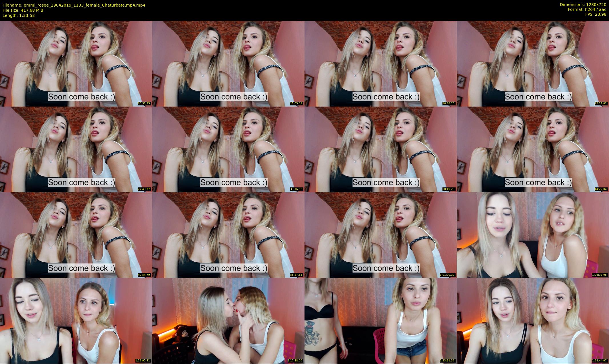 emmi_rosee — 94 minute Chaturbate female cam show recording, 720p, Apr 29, 2019