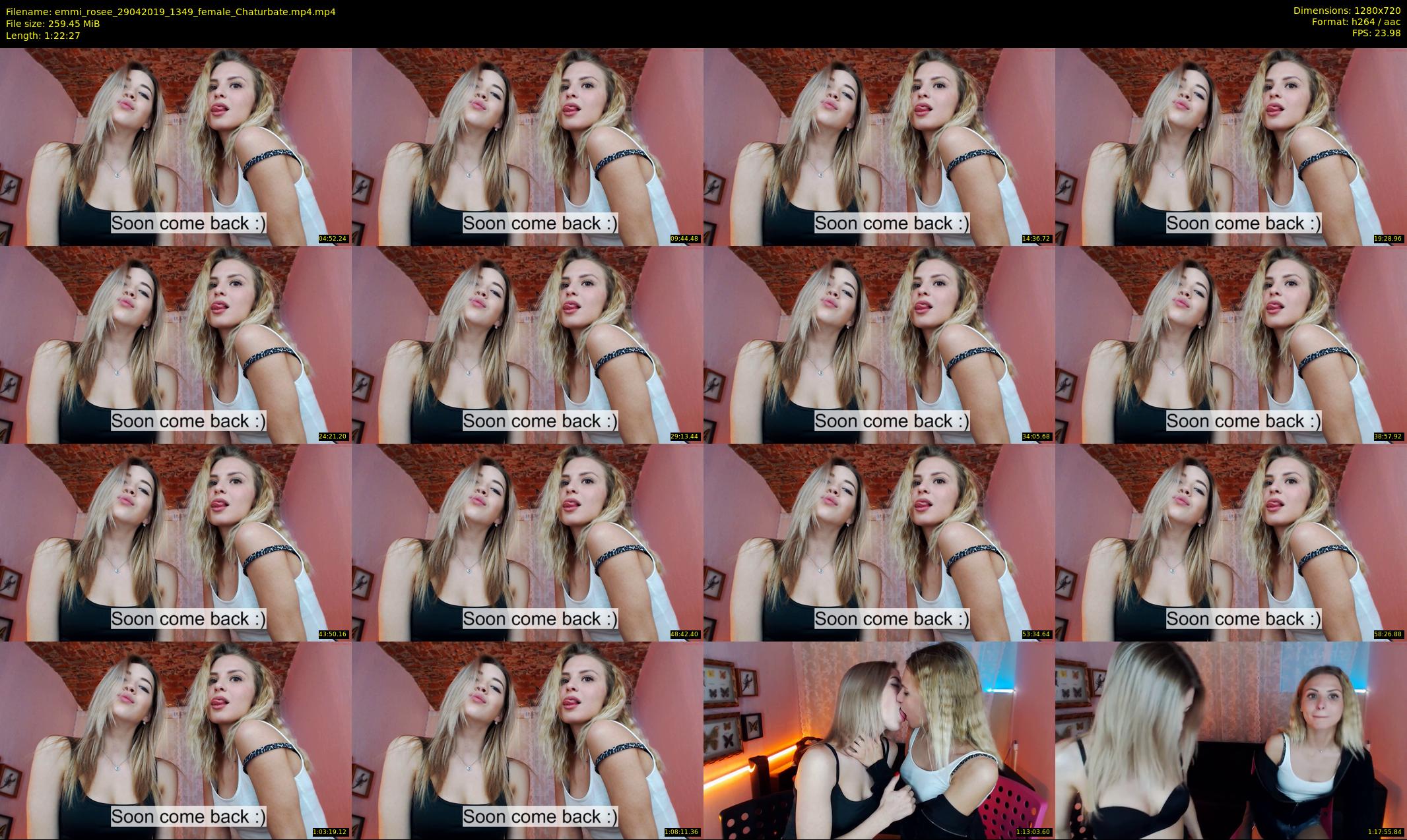 emmi_rosee — 83 minute Chaturbate female cam show recording, 720p, Apr 29, 2019