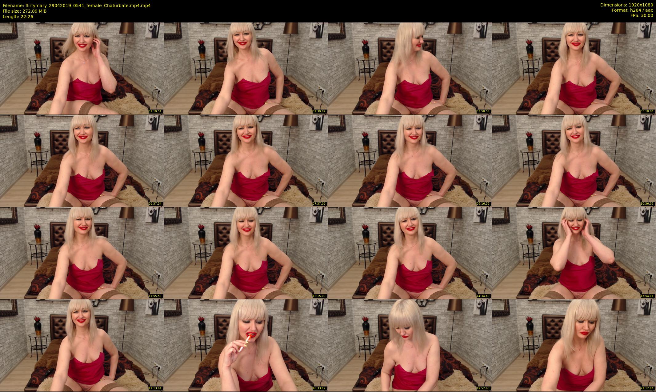 flirtymary — 23 minute Chaturbate female cam show recording, 1080p, Apr 29, 2019