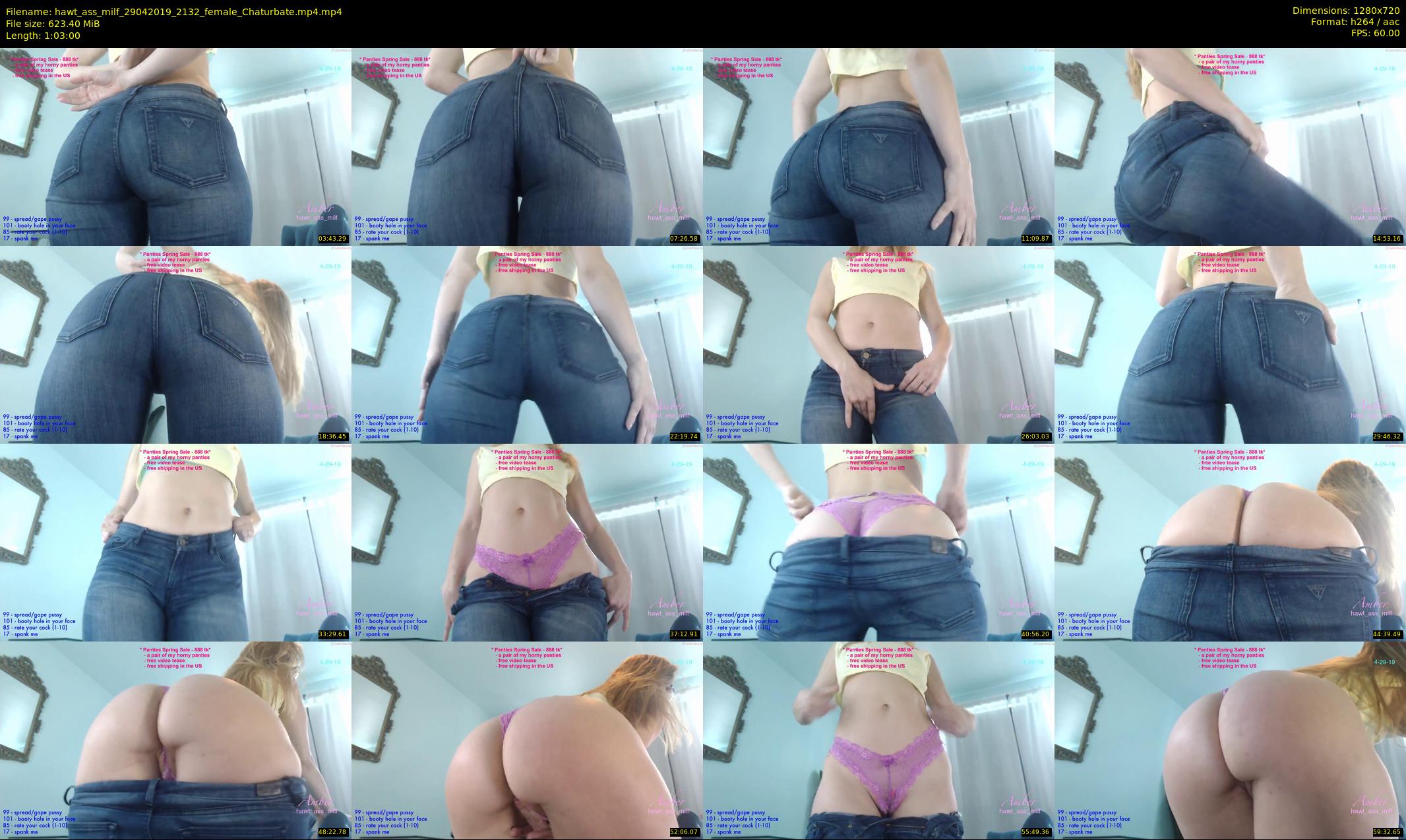 hawt_ass_milf — 63 minute Chaturbate female cam show recording, 720p, Apr 29, 2019