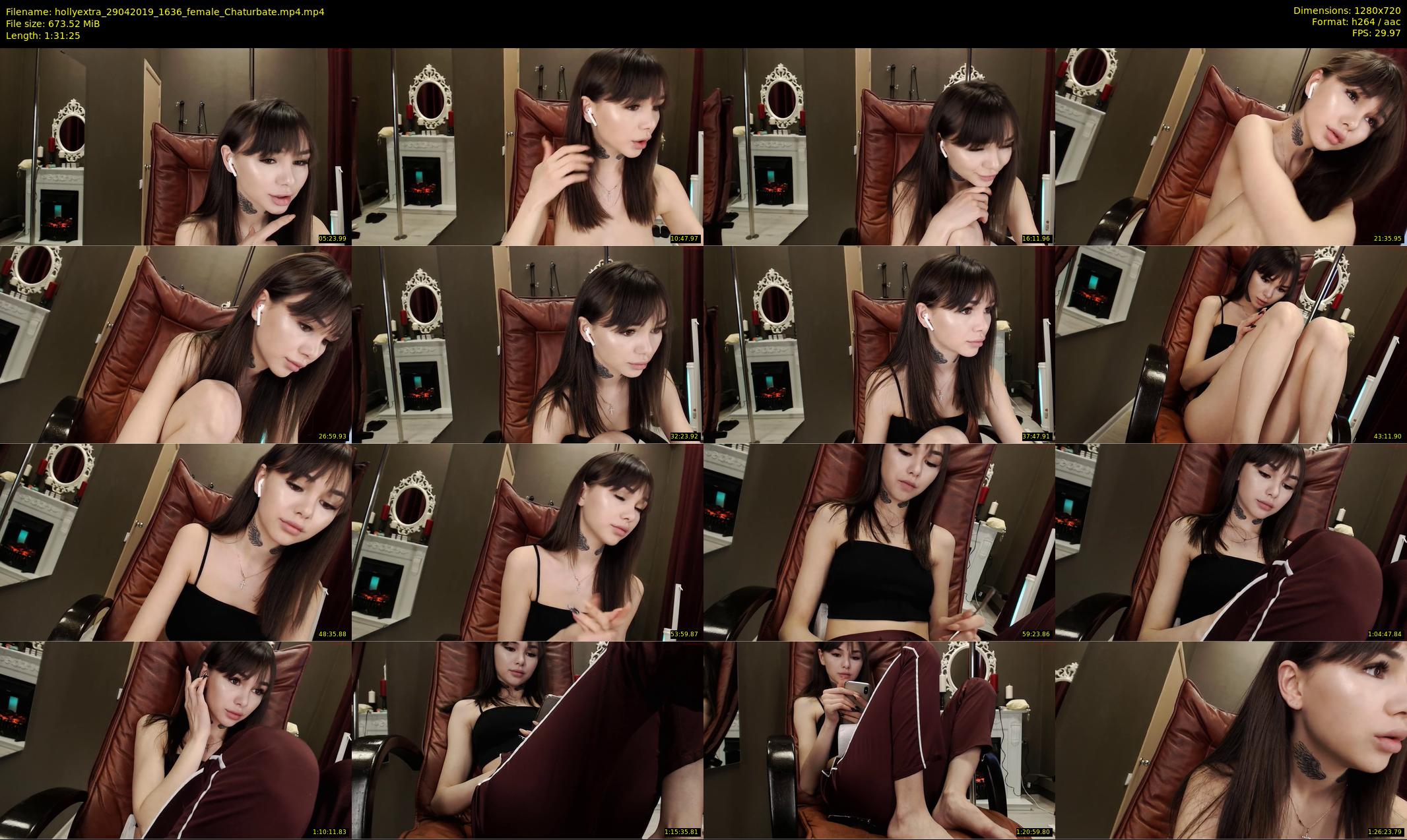 hollyextra — 92 minute Chaturbate female cam show recording, 720p, Apr 29, 2019
