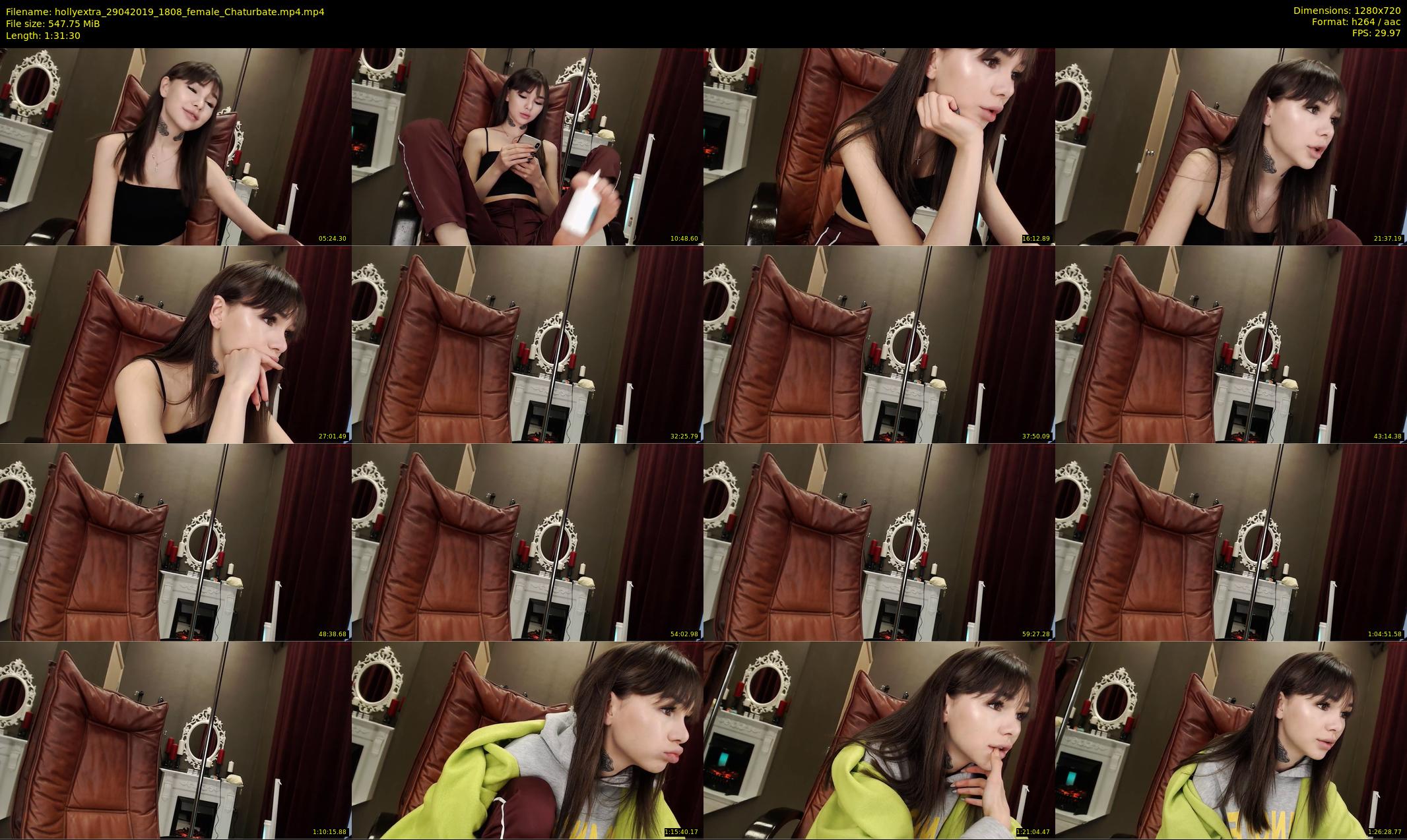 hollyextra — 92 minute Chaturbate female cam show recording, 720p, Apr 29, 2019