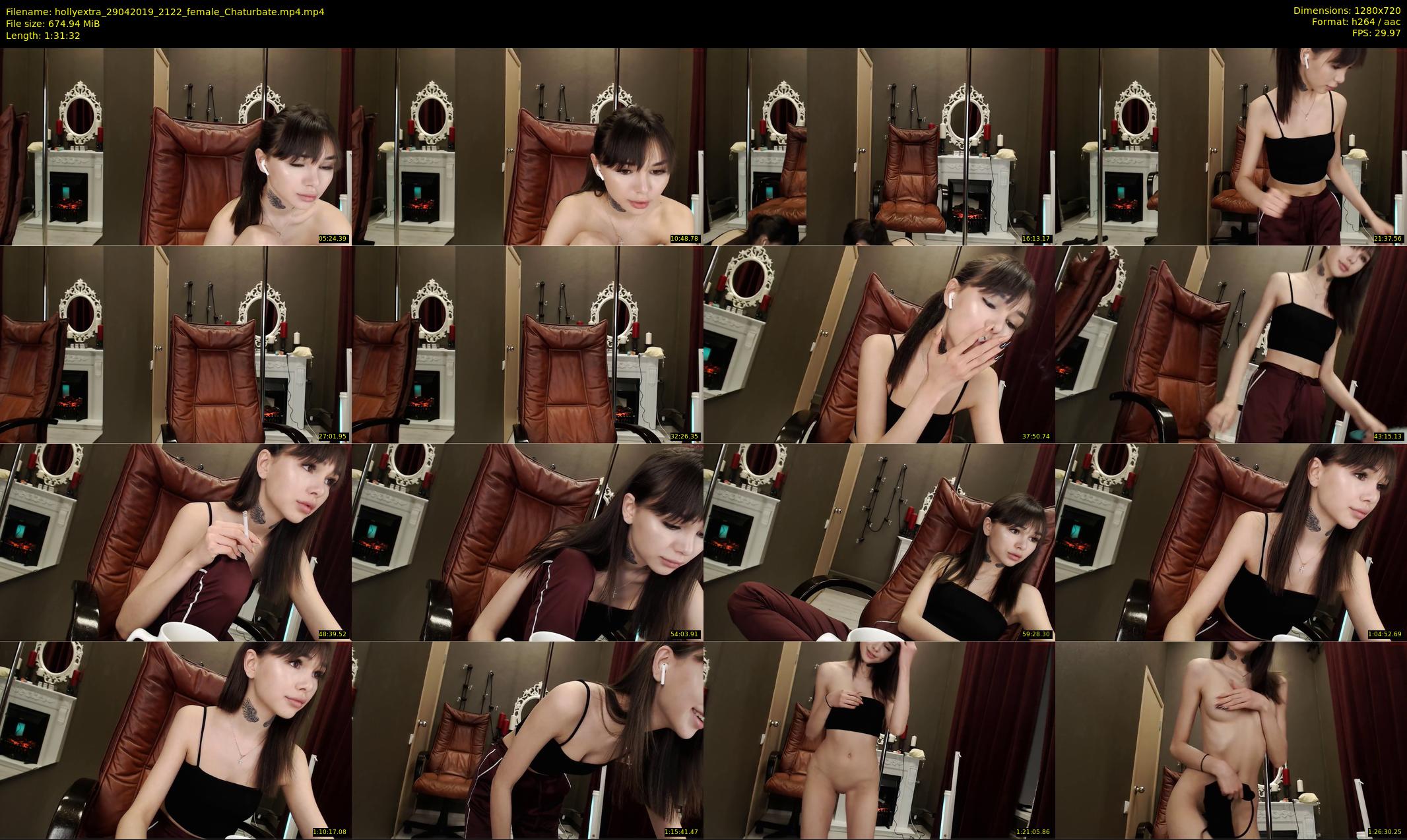 hollyextra — 92 minute Chaturbate female cam show recording, 720p, Apr 29, 2019