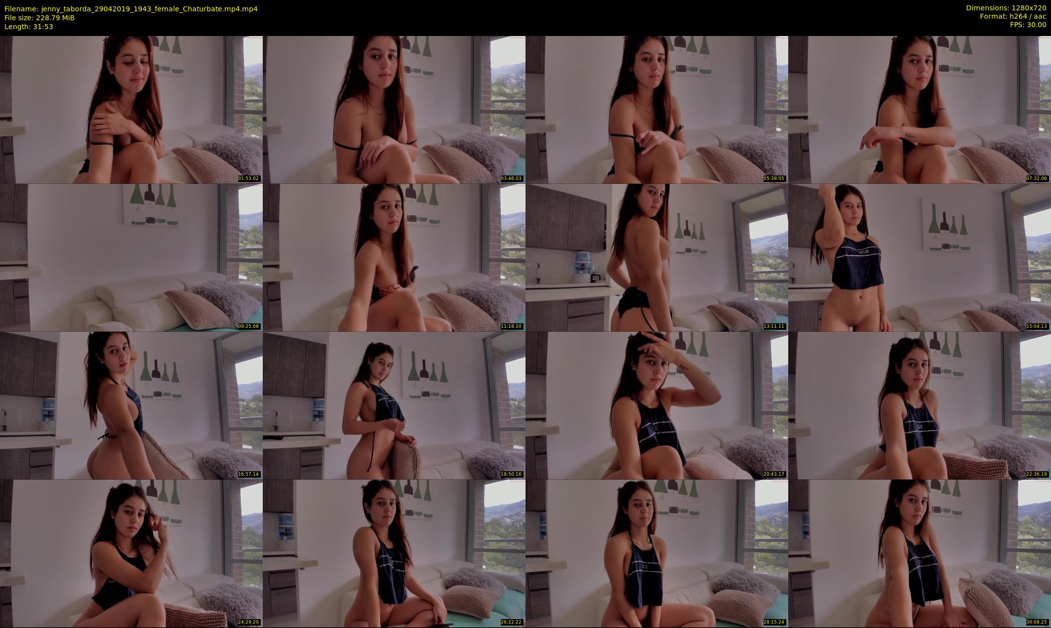 jenny_taborda — 32 minute Chaturbate female cam show recording, 720p, Apr 29, 2019