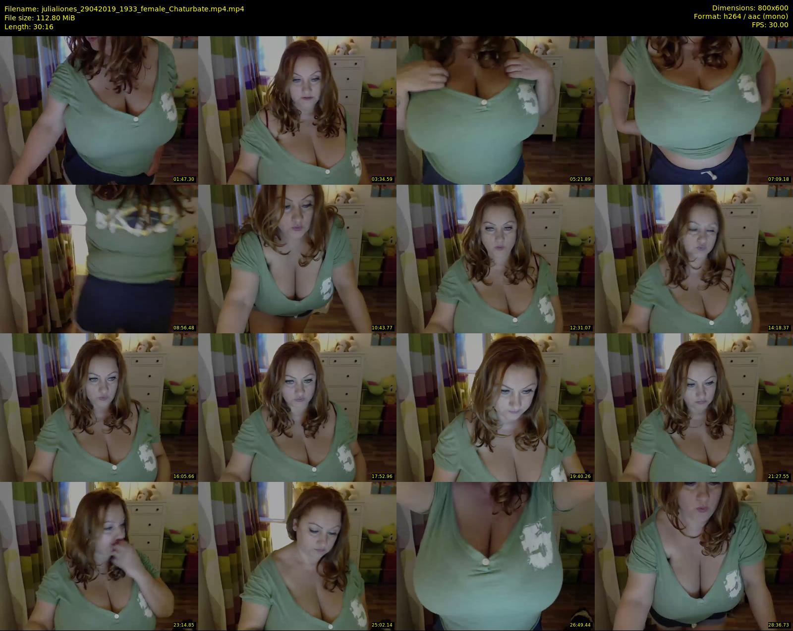 julialiones — 31 minute Chaturbate female cam show recording, 480p, Apr 29, 2019