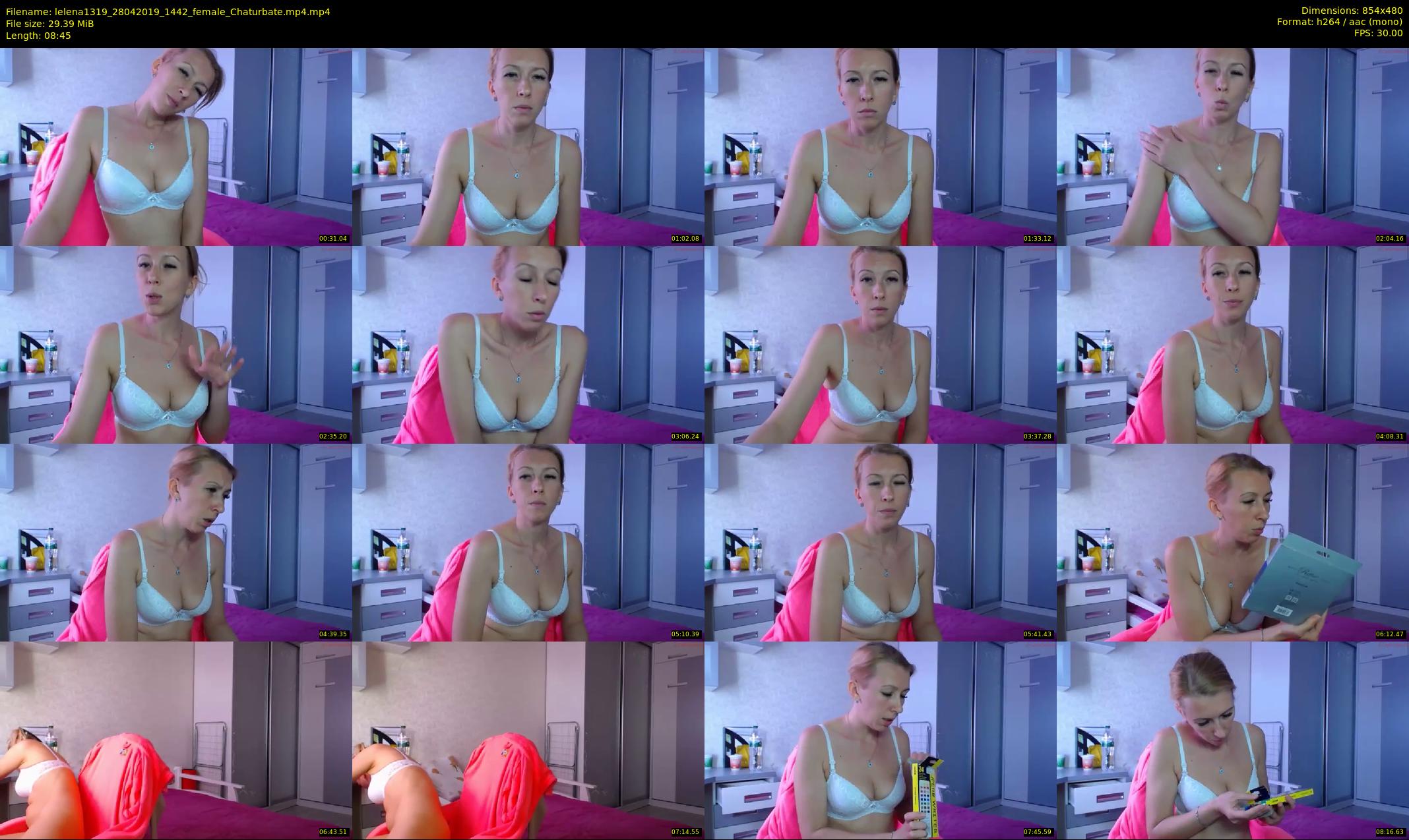 lelena1319 — 9 minute Chaturbate female cam show recording, 480p, Apr 28, 2019