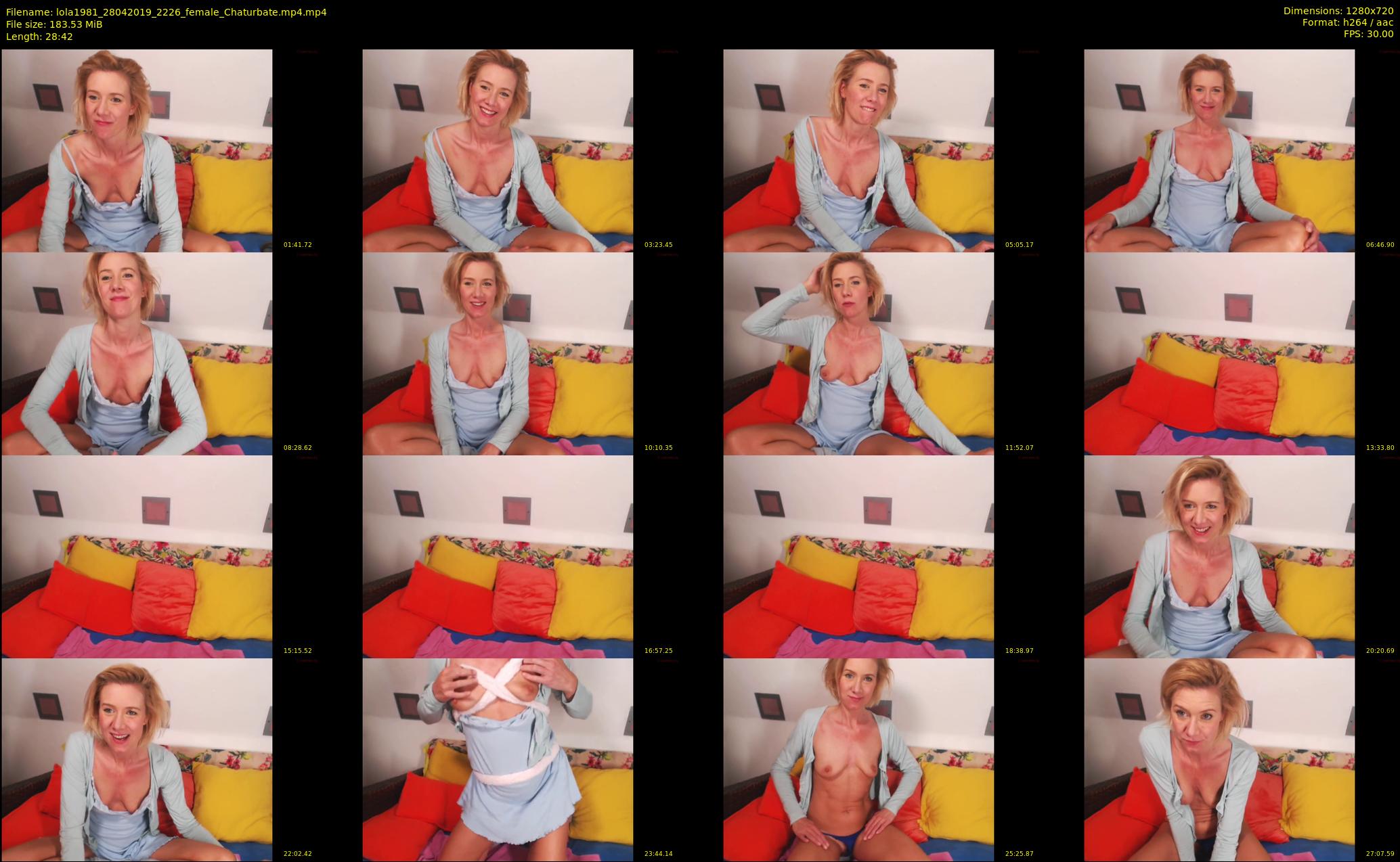 lola1981 — 29 minute Chaturbate female cam show recording, 720p, Apr 28, 2019