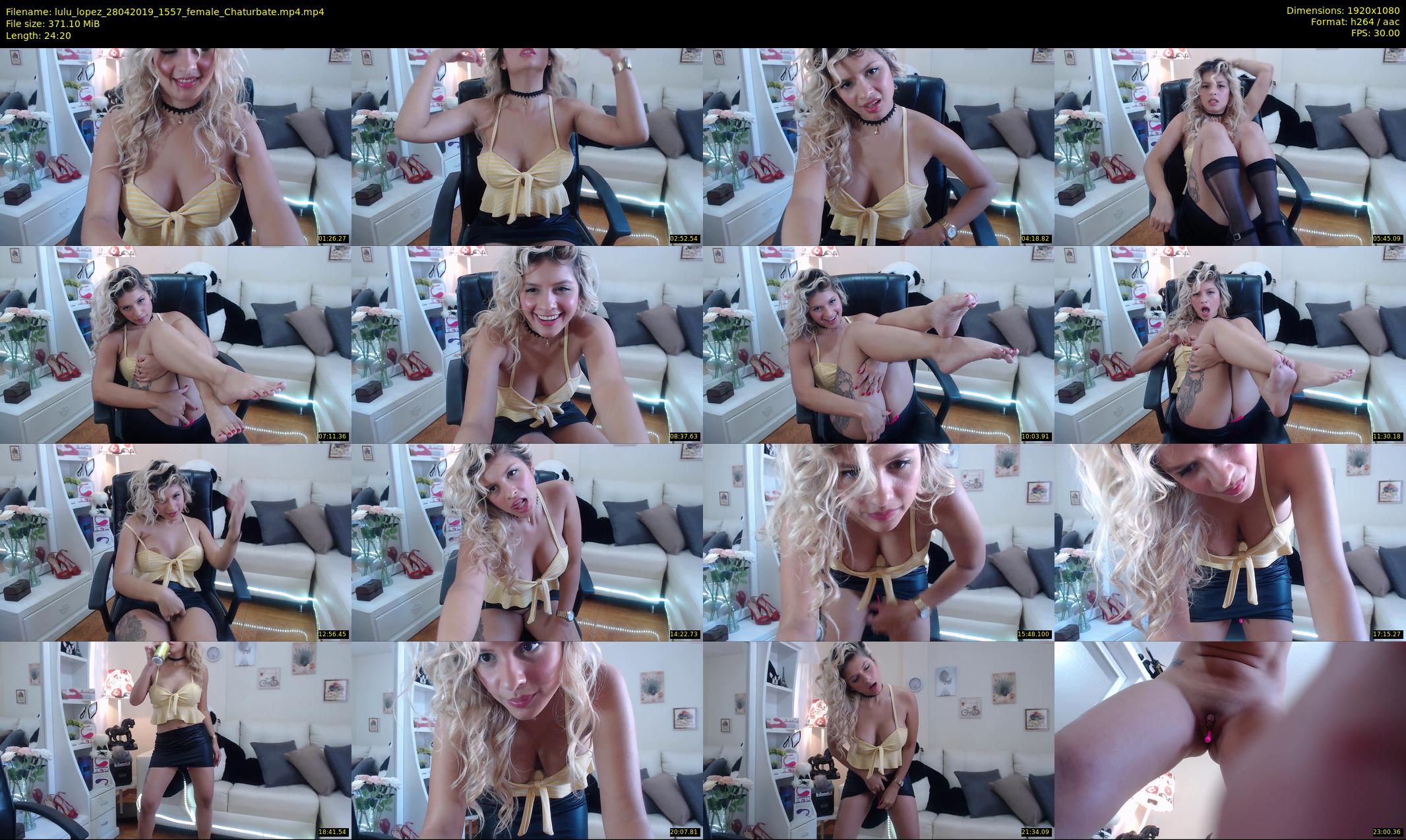 lulu_lopez — 25 minute Chaturbate female cam show recording, 1080p, Apr 28, 2019
