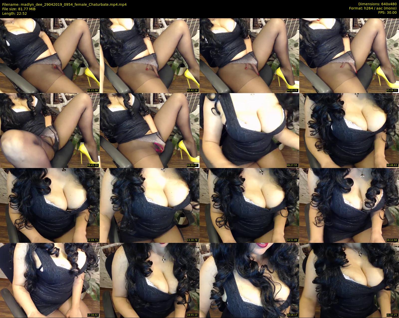 madlyn_dee — 23 minute Chaturbate female cam show recording, 480p, Apr 29, 2019