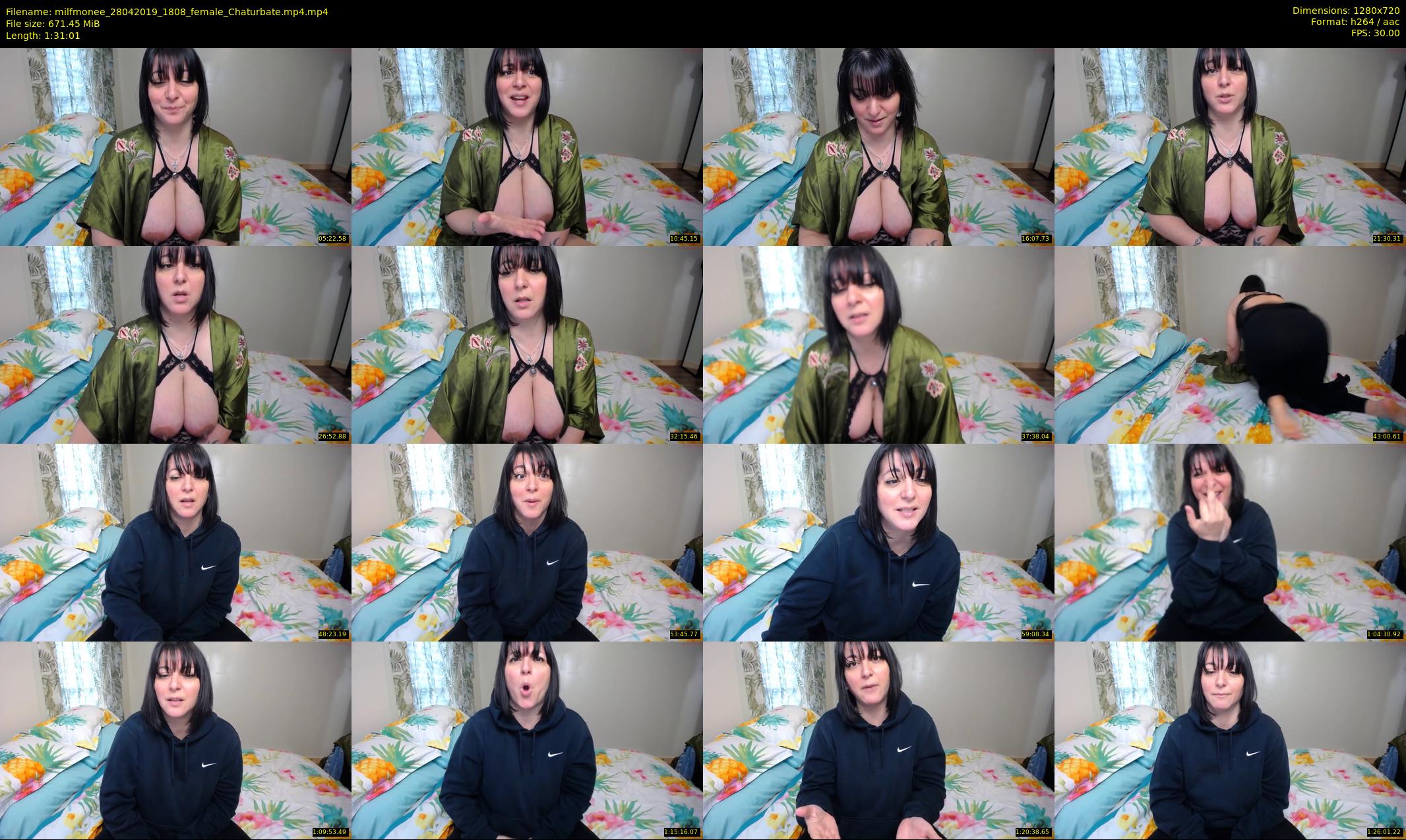 milfmonee — 92 minute Chaturbate female cam show recording, 720p, Apr 28, 2019