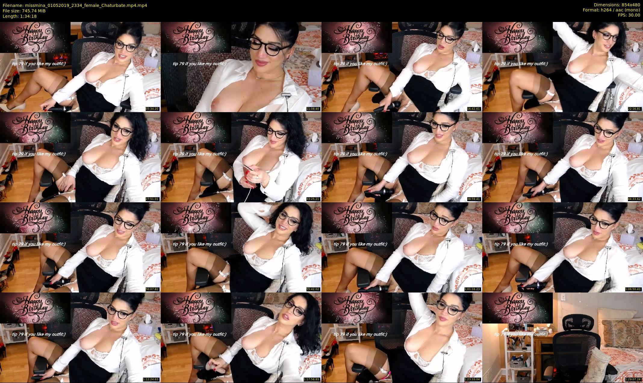 missmina — 95 minute Chaturbate female cam show recording, 480p, May 1, 2019