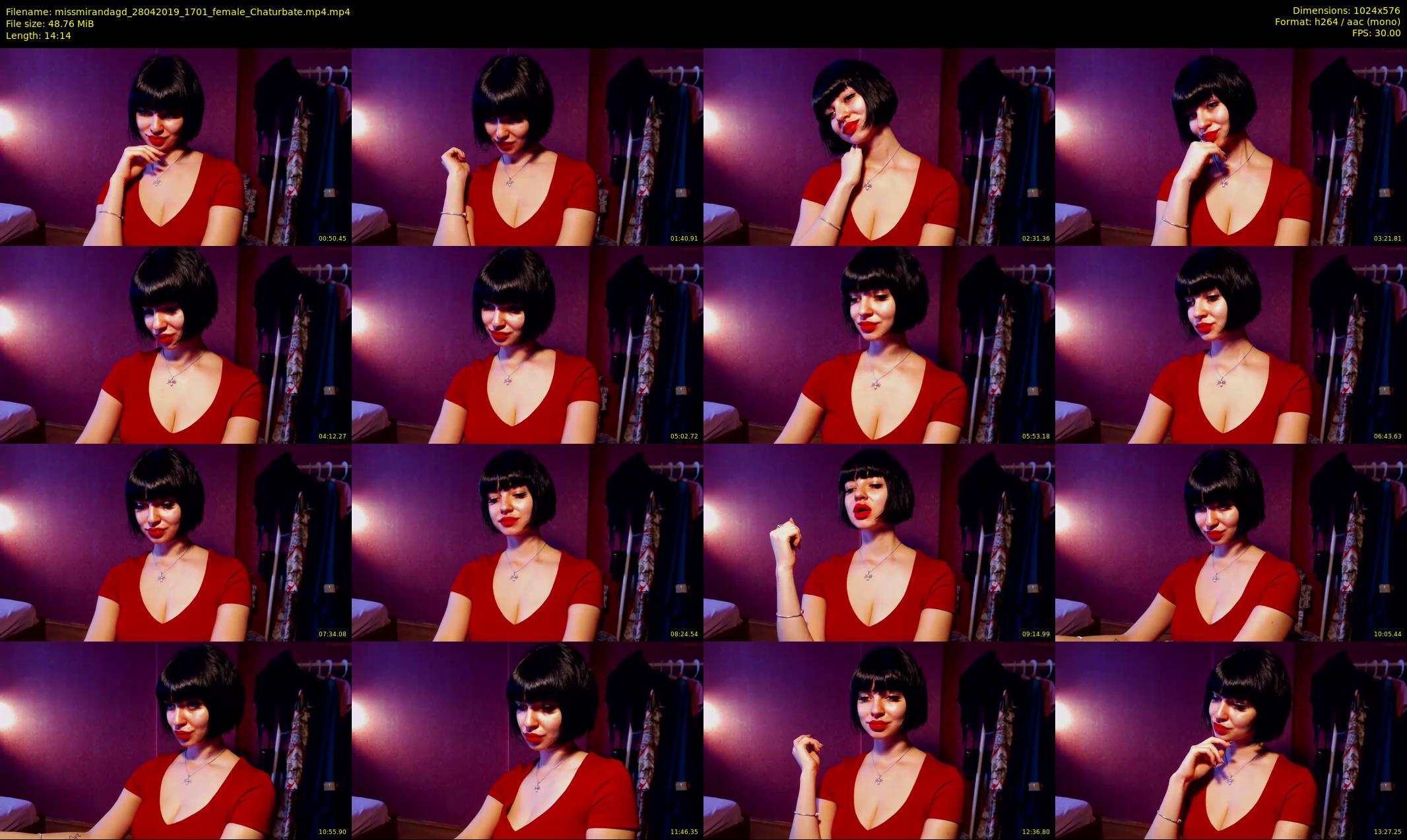 missmirandagd — 15 minute Chaturbate female cam show recording, 480p, Apr 28, 2019