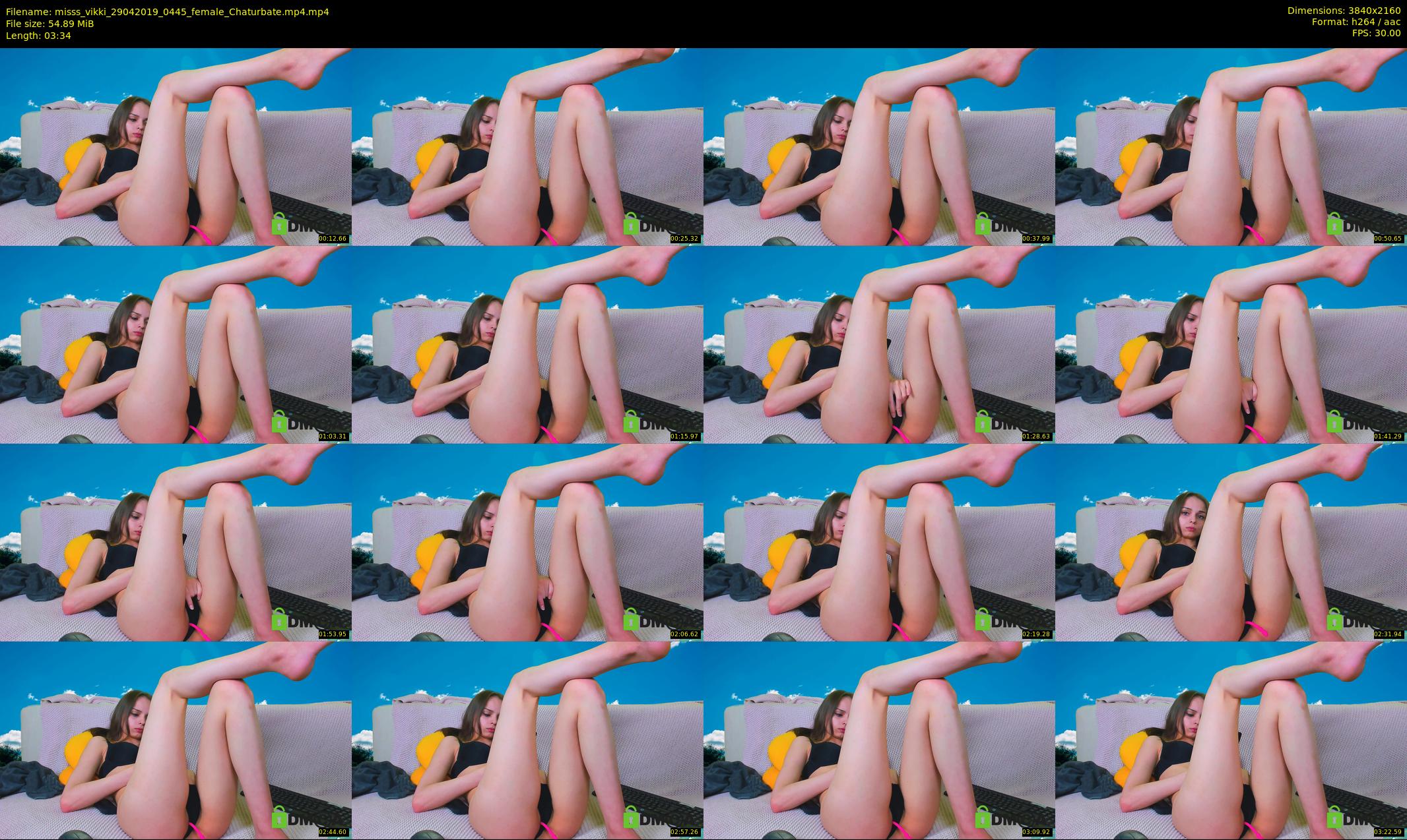 misss_vikki — 4 minute Chaturbate female cam show recording, 4K, Apr 29, 2019