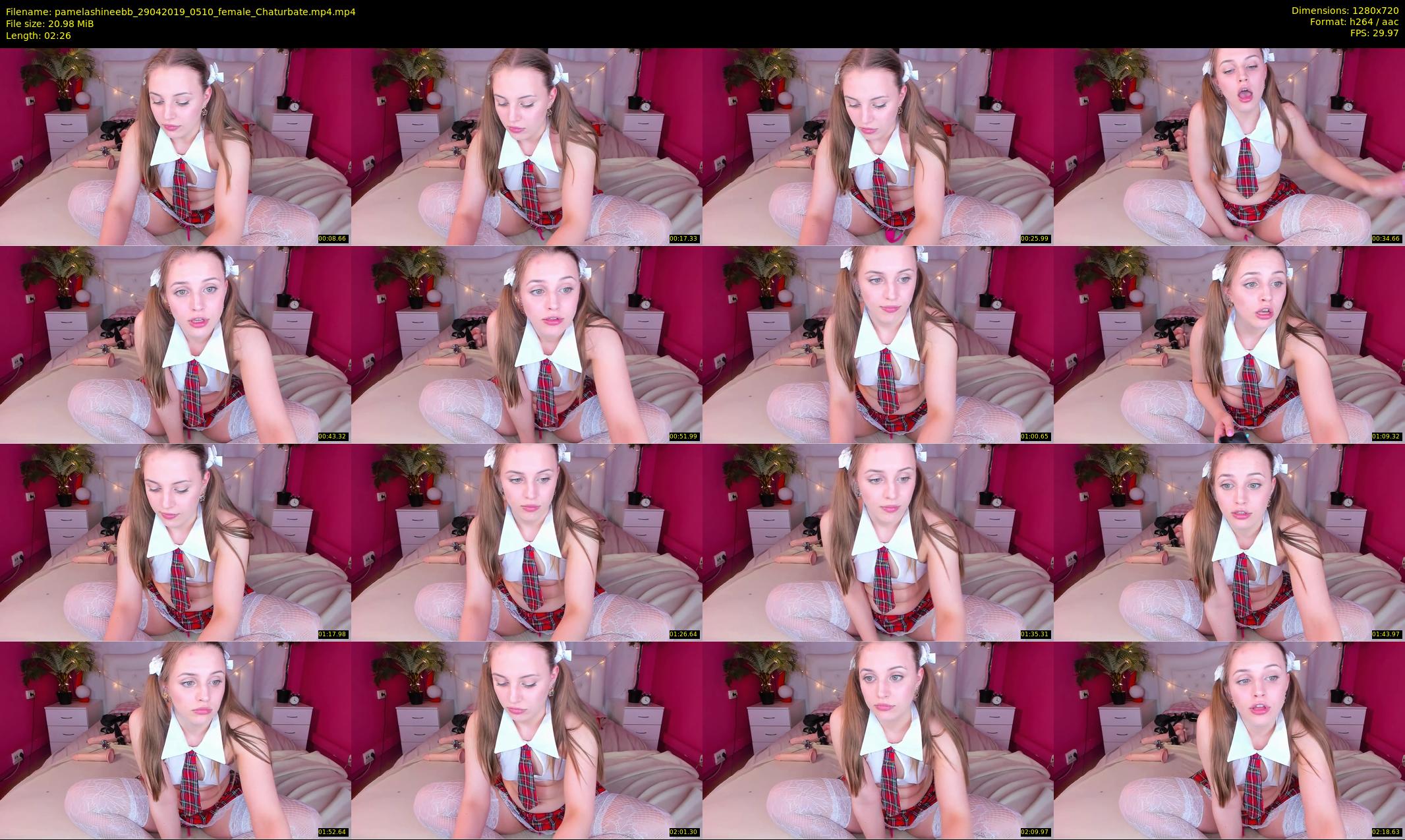 pamelashineebb — 3 minute Chaturbate female cam show recording, 720p, Apr 29, 2019