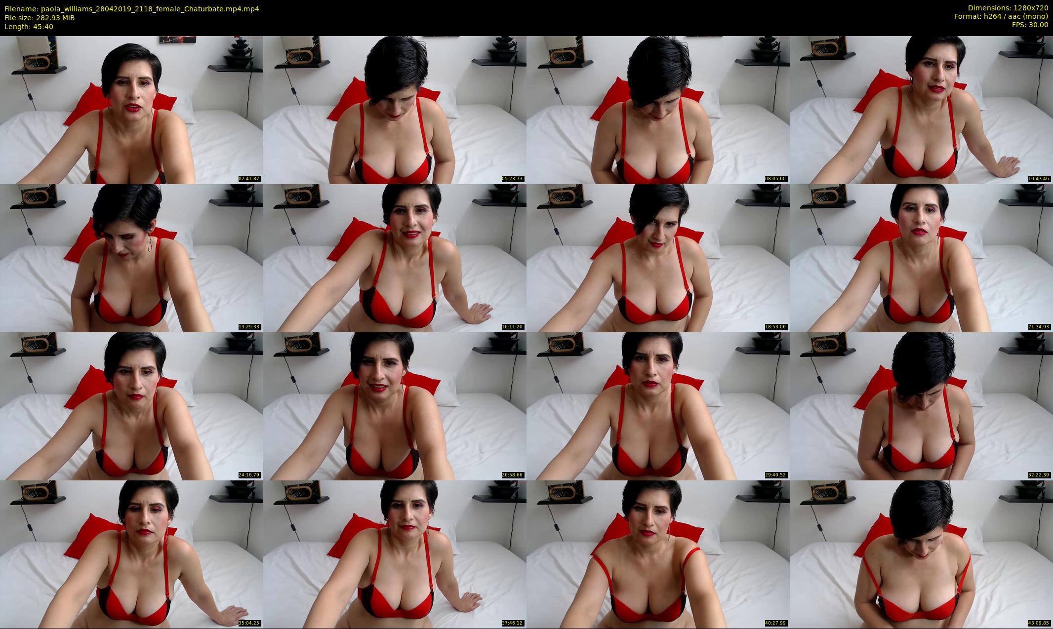 paola_williams — 46 minute Chaturbate female cam show recording, 720p, Apr 28, 2019