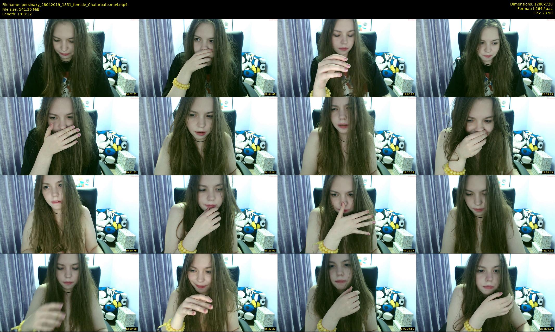 persinaky — 69 minute Chaturbate female cam show recording, 720p, Apr 28, 2019