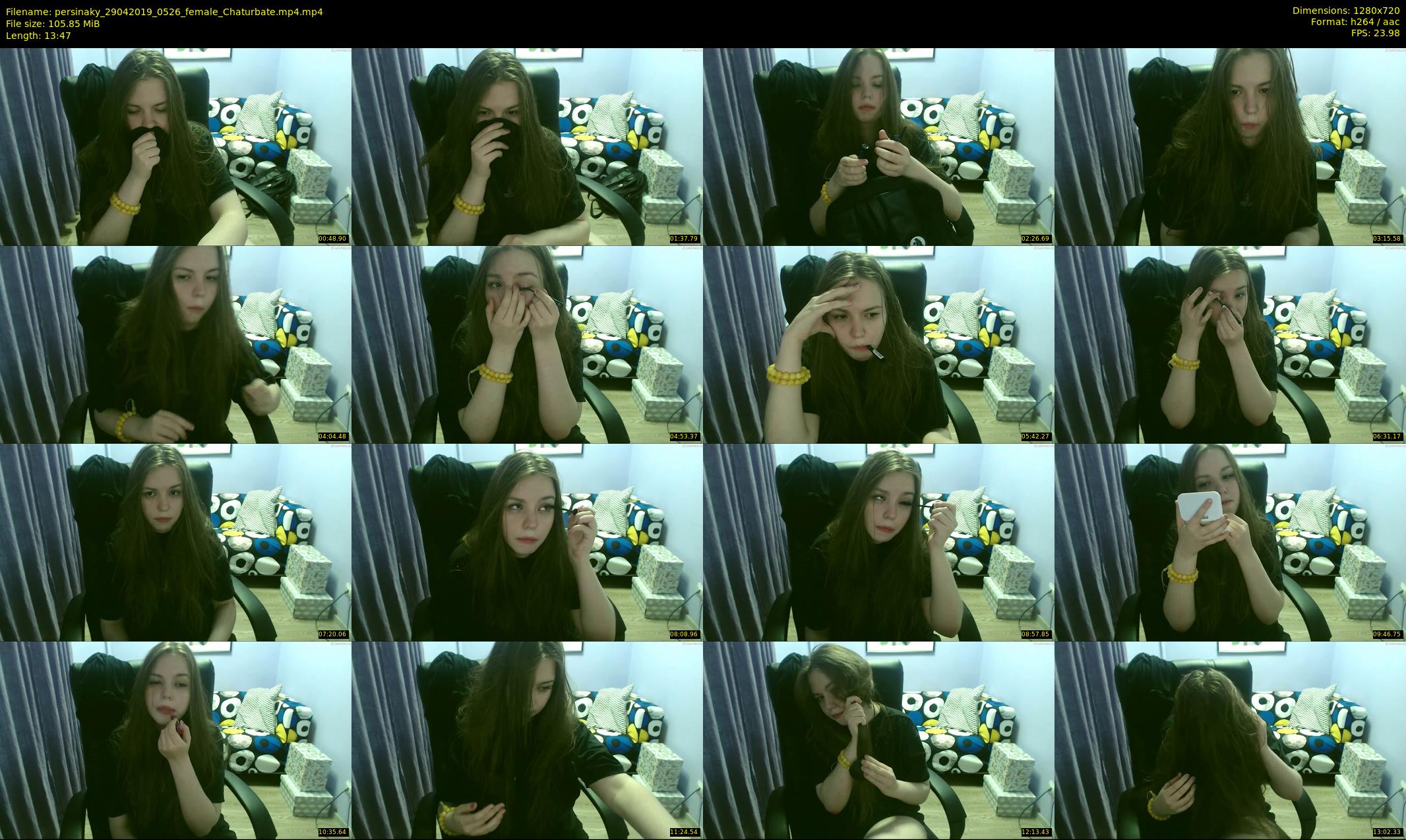persinaky — 14 minute Chaturbate female cam show recording, 720p, Apr 29, 2019
