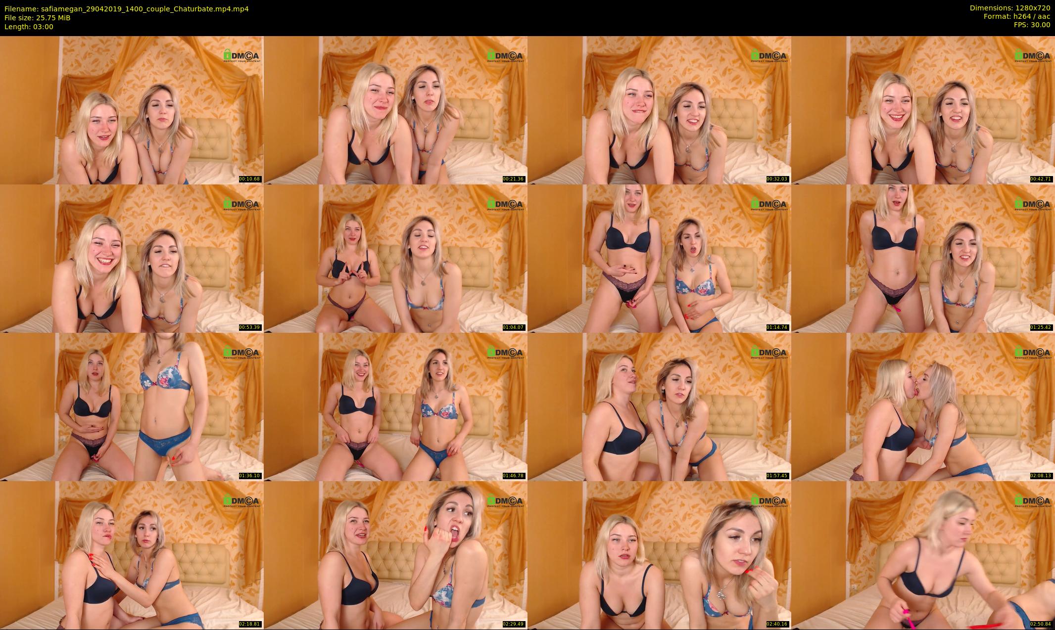 safiamegan — 3 minute Chaturbate couple cam show recording, 720p, Apr 29, 2019