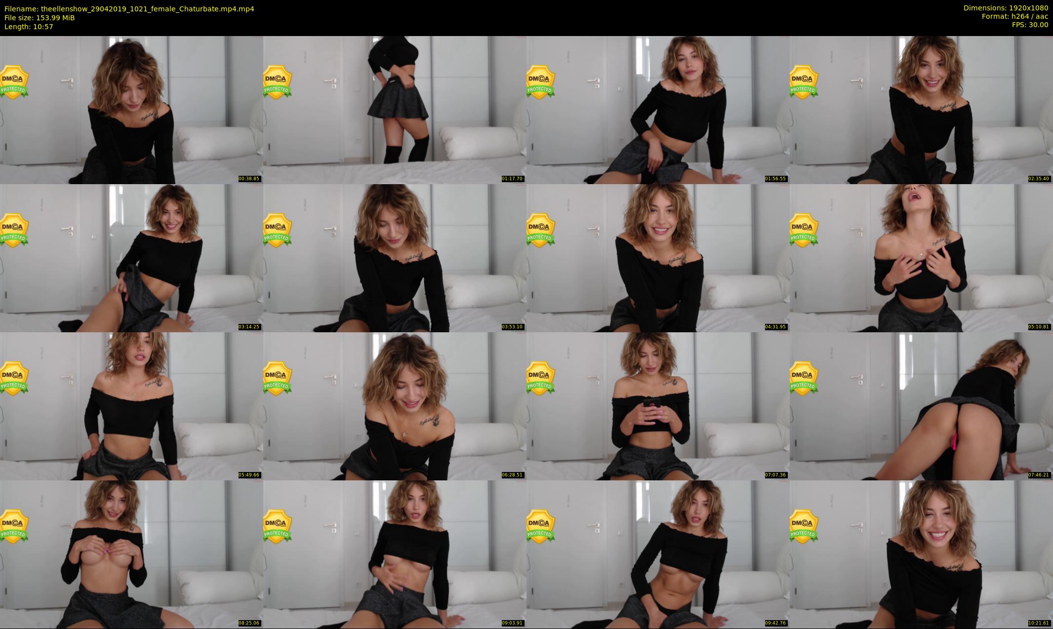 theellenshow — 11 minute Chaturbate female cam show recording, 1080p, Apr 29, 2019