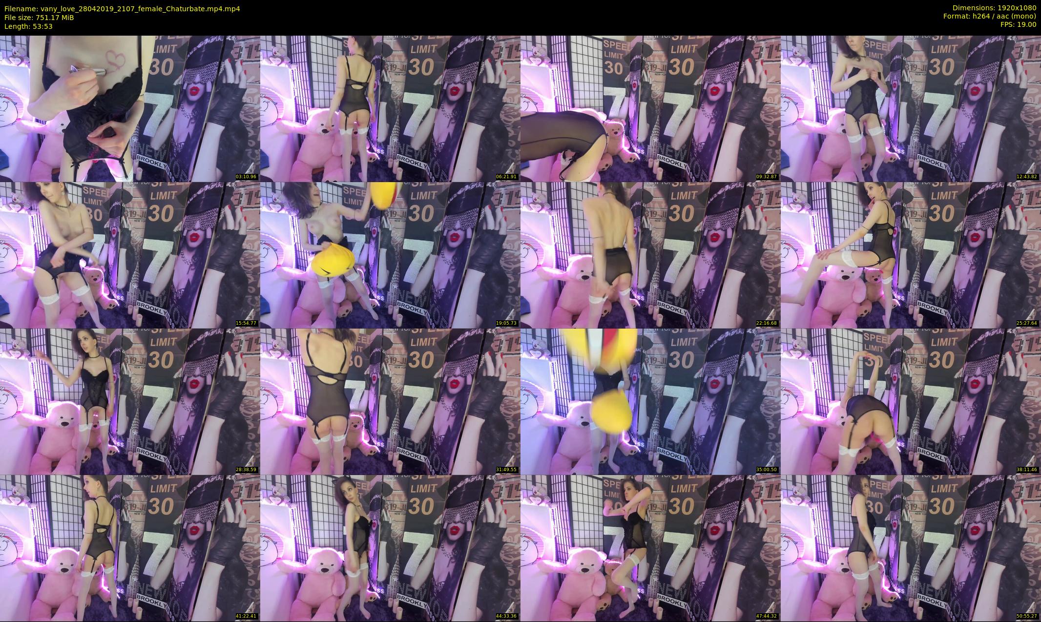 vany_love — 54 minute Chaturbate female cam show recording, 1080p, Apr 28, 2019