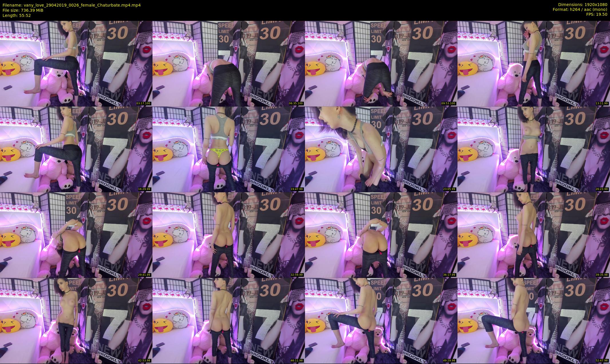 vany_love — 56 minute Chaturbate female cam show recording, 1080p, Apr 29, 2019