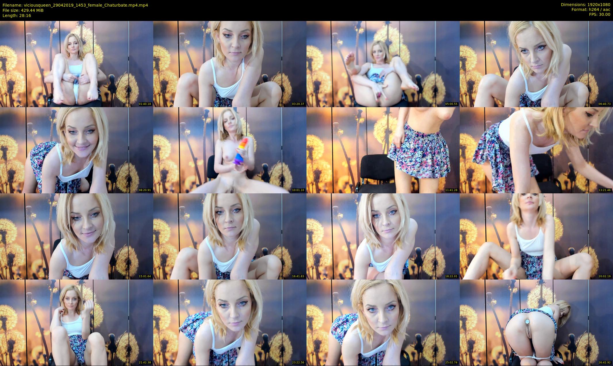 viciousqueen — 29 minute Chaturbate female cam show recording, 1080p, Apr 29, 2019