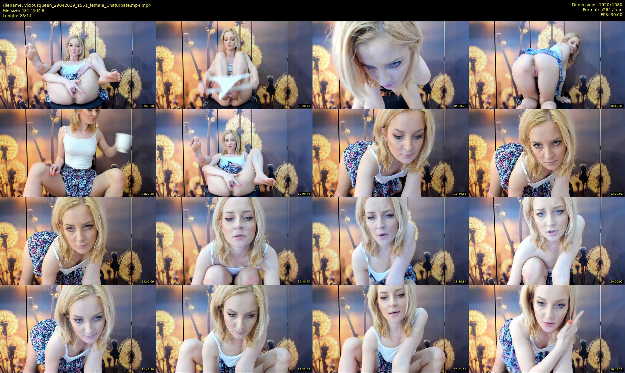 viciousqueen — 29 minute Chaturbate female cam show recording, 1080p, Apr 29, 2019