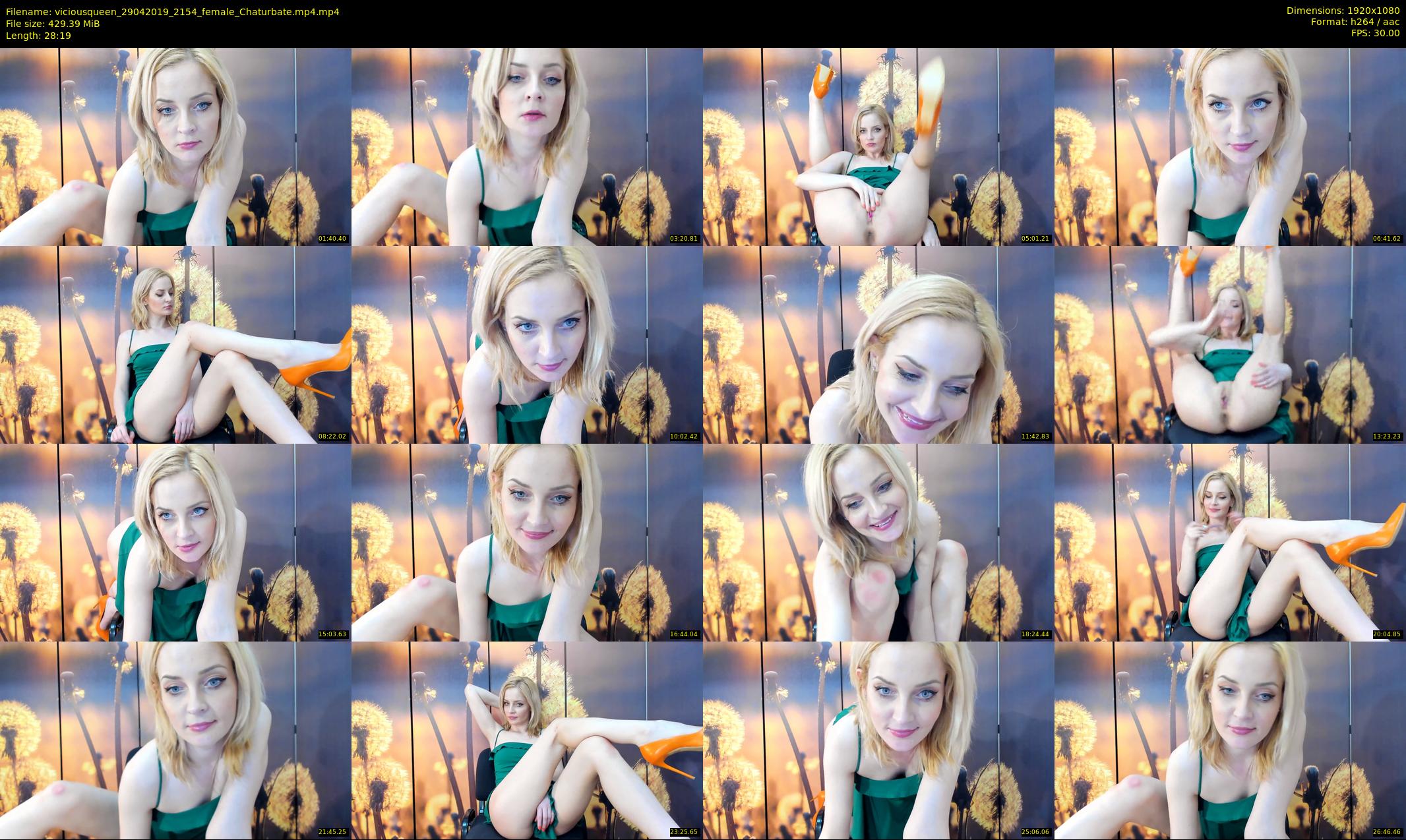 viciousqueen — 29 minute Chaturbate female cam show recording, 1080p, Apr 29, 2019