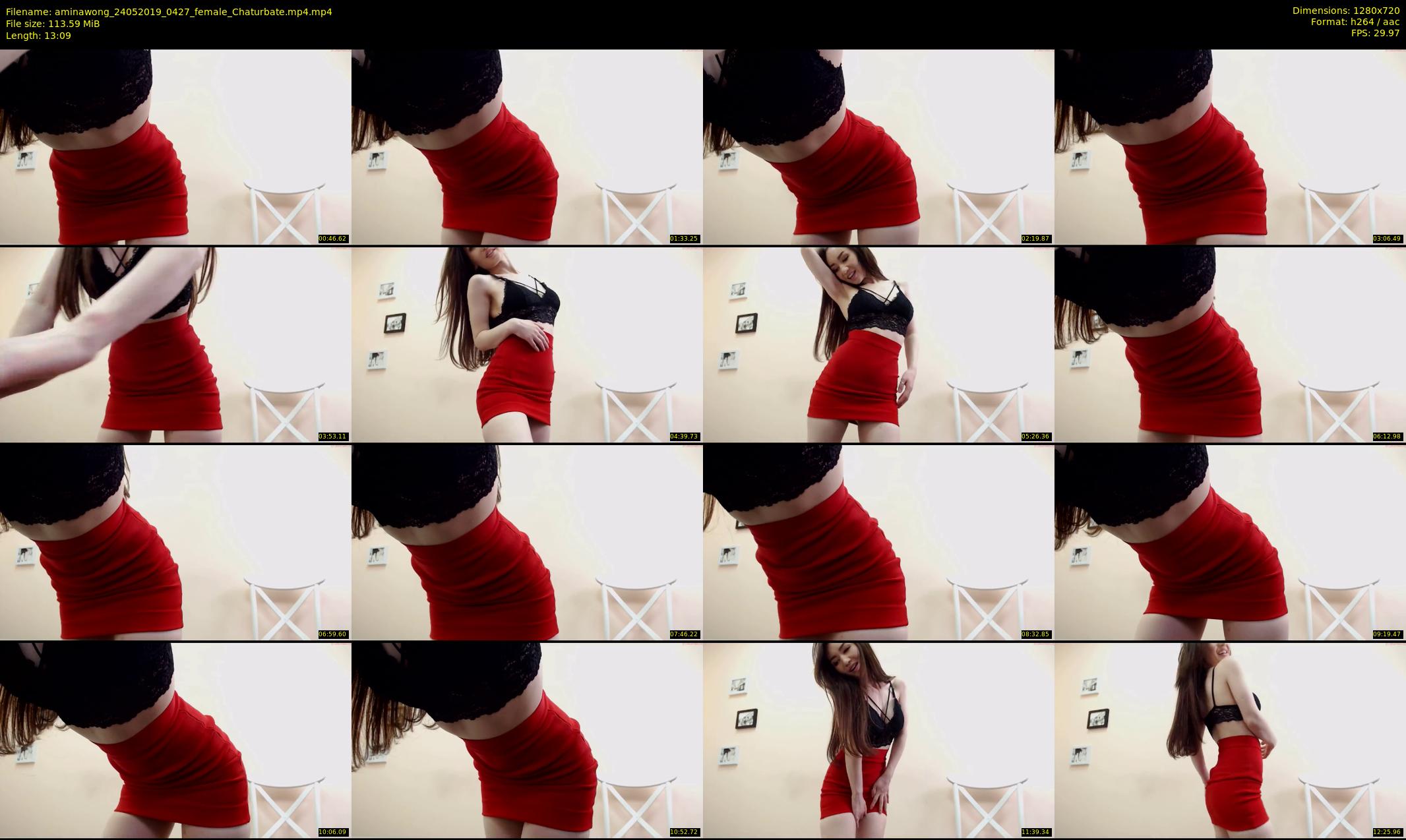 aminawong — 14 minute Chaturbate female cam show recording, 720p, May 24, 2019