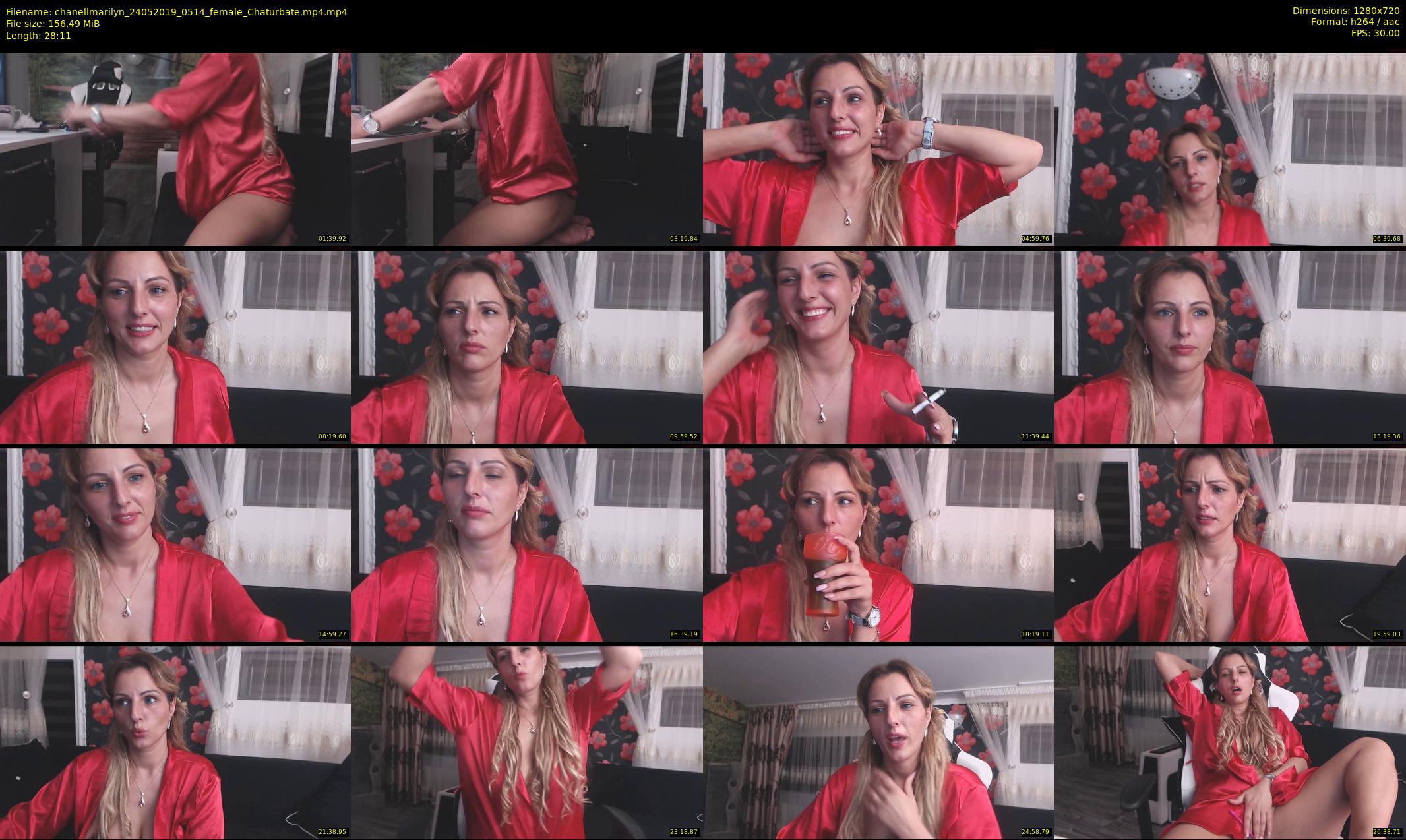 chanellmarilyn — 29 minute Chaturbate female cam show recording, 720p, May 24, 2019