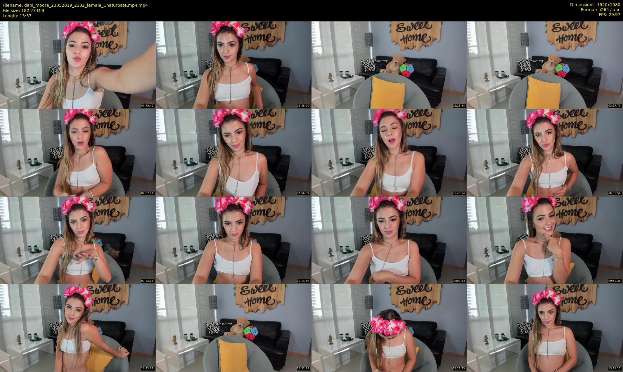 dani_moore — 14 minute Chaturbate female cam show recording, 1080p, May 23, 2019