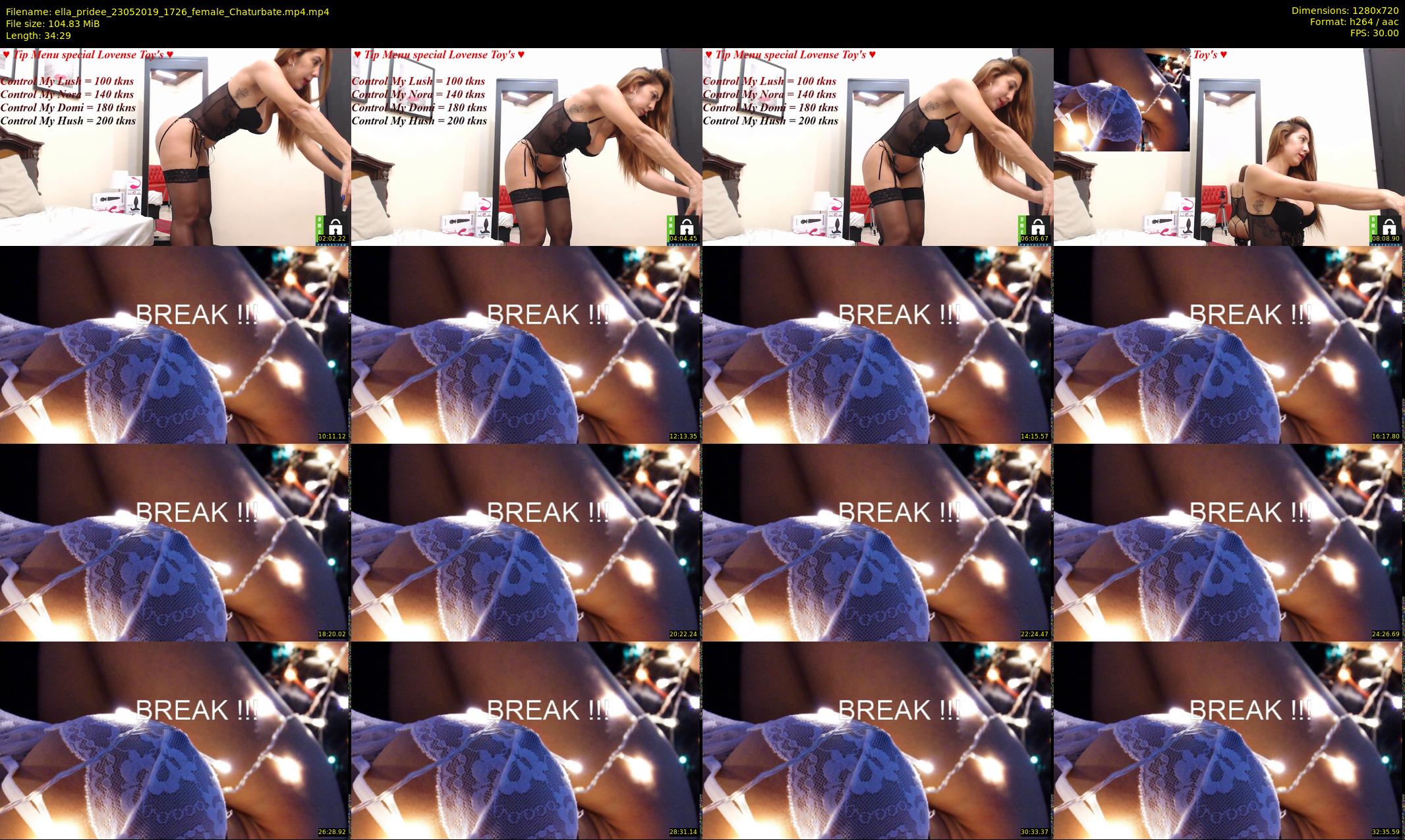 ella_pridee — 35 minute Chaturbate female cam show recording, 720p, May 23, 2019