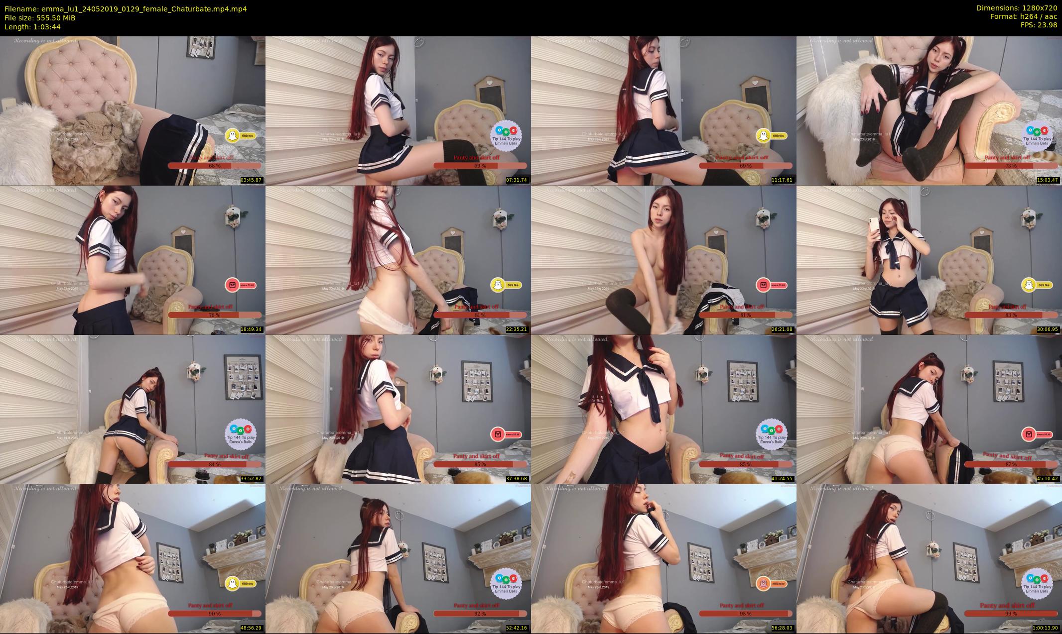 emma_lu1 — 64 minute Chaturbate female cam show recording, 720p, May 24, 2019