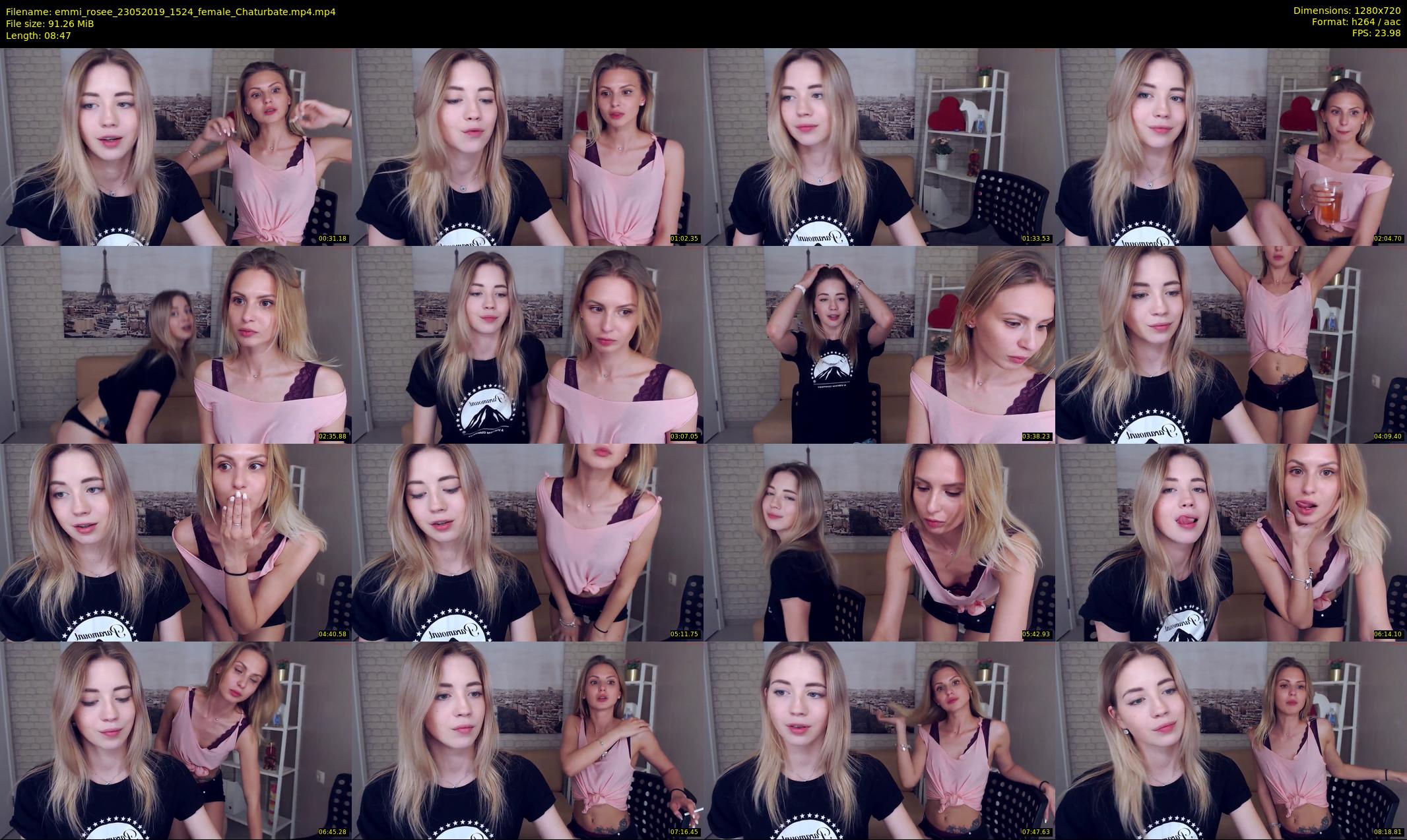 emmi_rosee — 9 minute Chaturbate female cam show recording, 720p, May 23, 2019