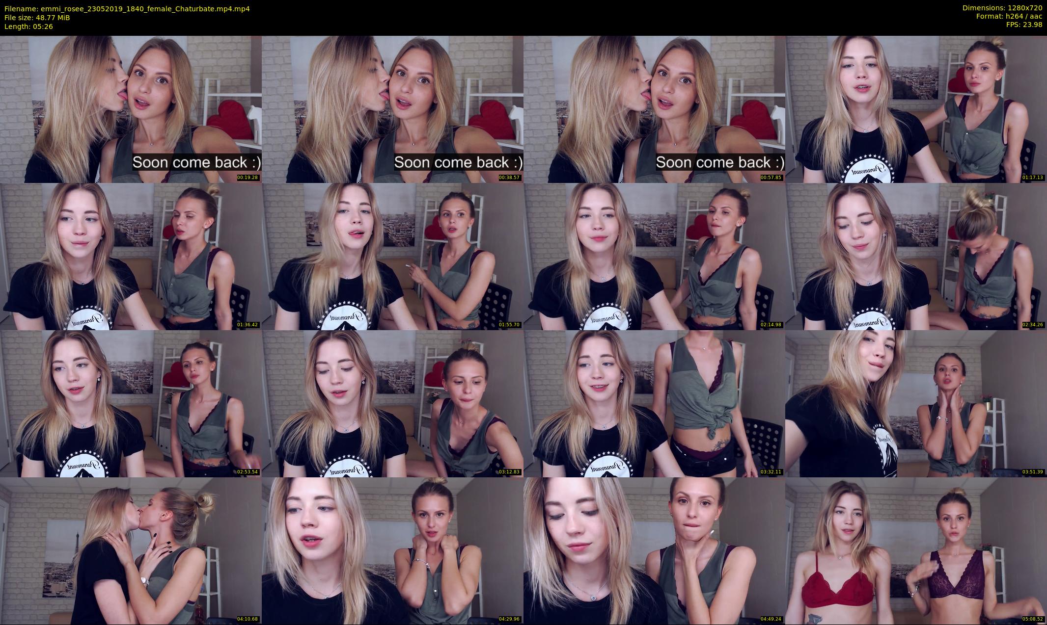 emmi_rosee — 6 minute Chaturbate female cam show recording, 720p, May 23, 2019