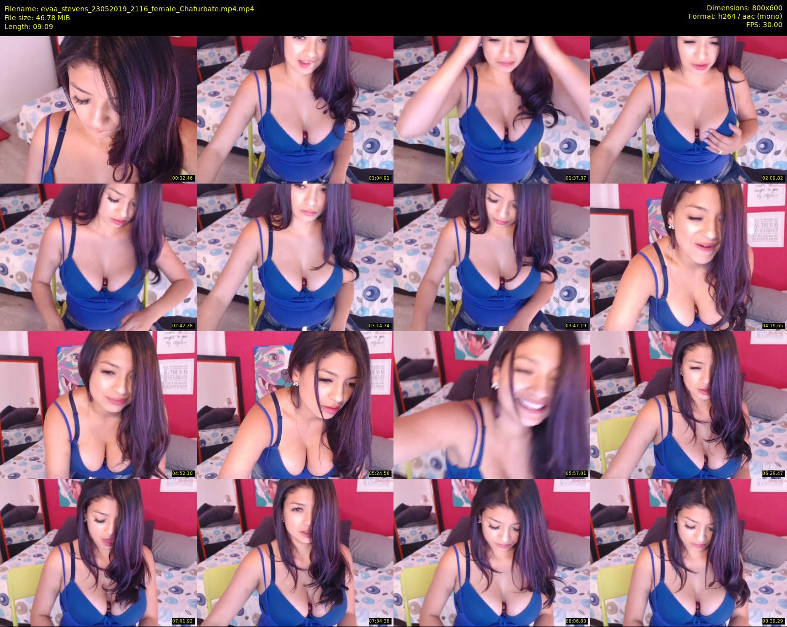evaa_stevens — 10 minute Chaturbate female cam show recording, 480p, May 23, 2019
