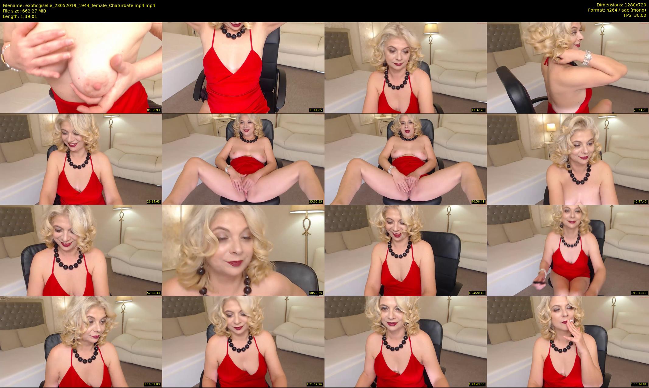 exoticgiselle — 100 minute Chaturbate female cam show recording, 720p, May 23, 2019