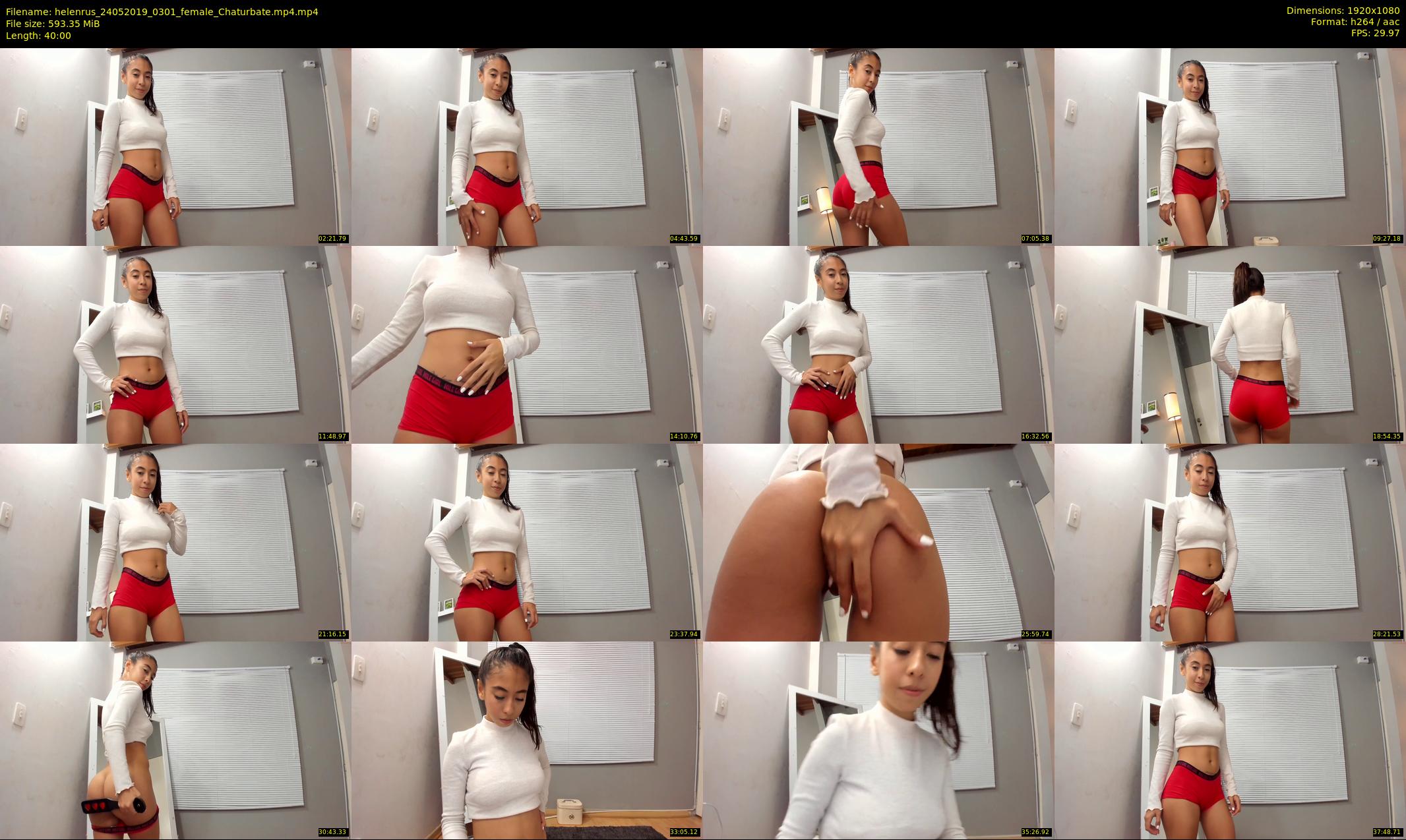 helenrus — 40 minute Chaturbate female cam show recording, 1080p, May 24, 2019