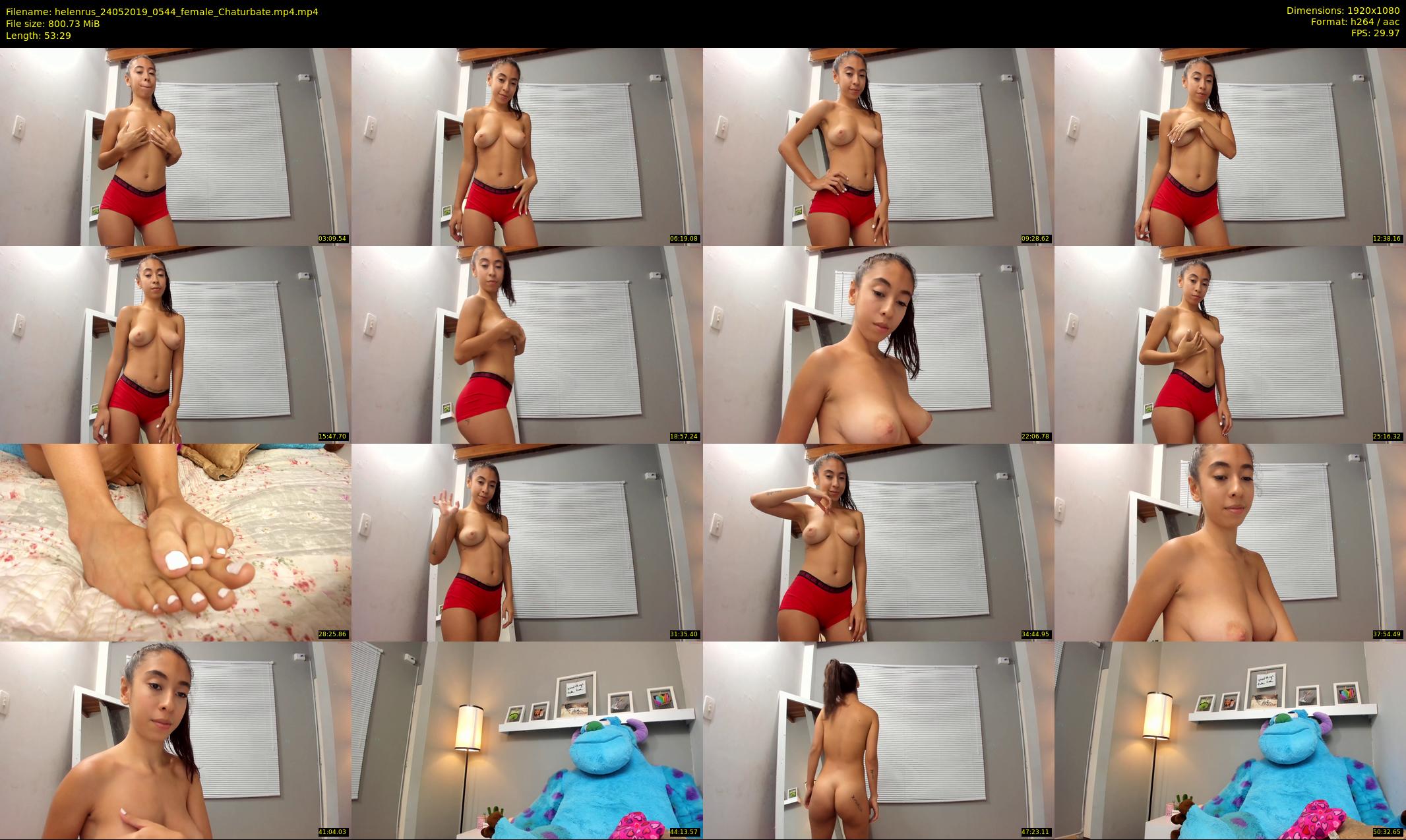 helenrus — 54 minute Chaturbate female cam show recording, 1080p, May 24, 2019