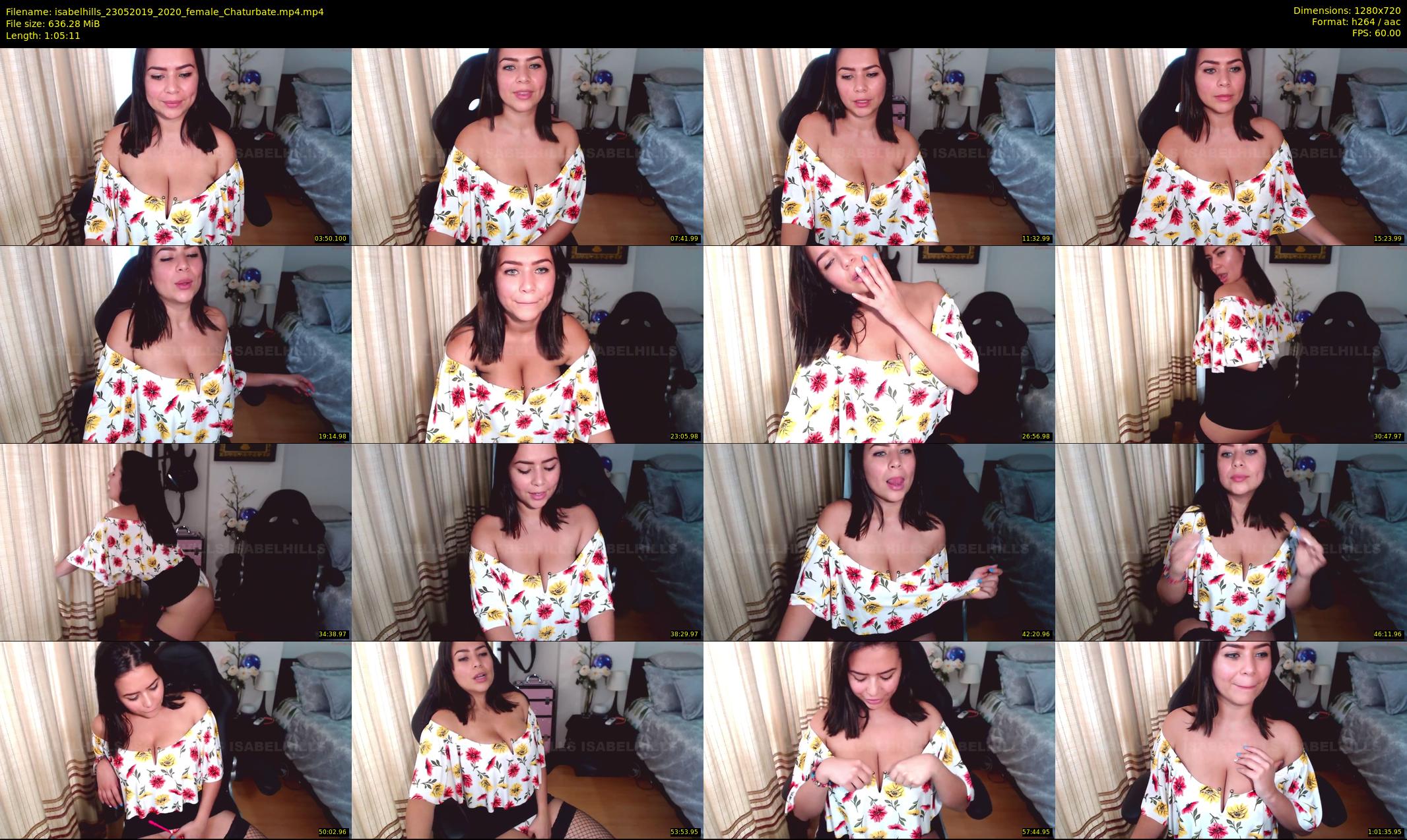 isabelhills — 66 minute Chaturbate female cam show recording, 720p, May 23, 2019