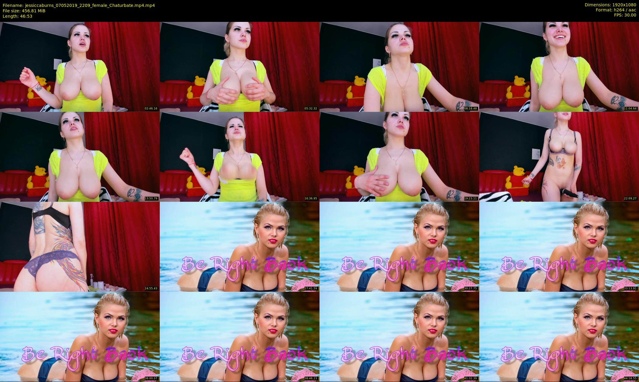 jessiccaburns — 47 minute Chaturbate female cam show recording, 1080p, May 7, 2019