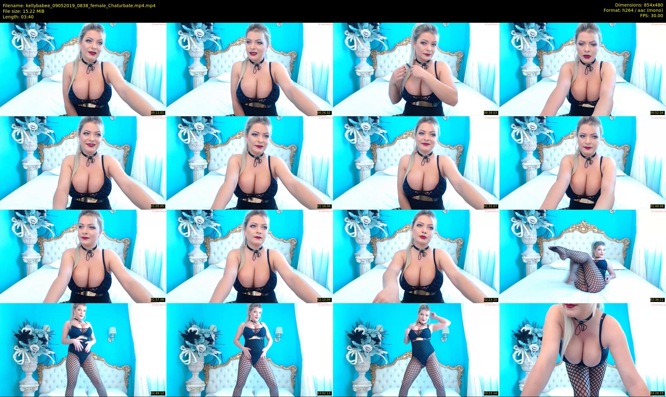 kellybabee — 4 minute Chaturbate female cam show recording, 480p, May 9, 2019