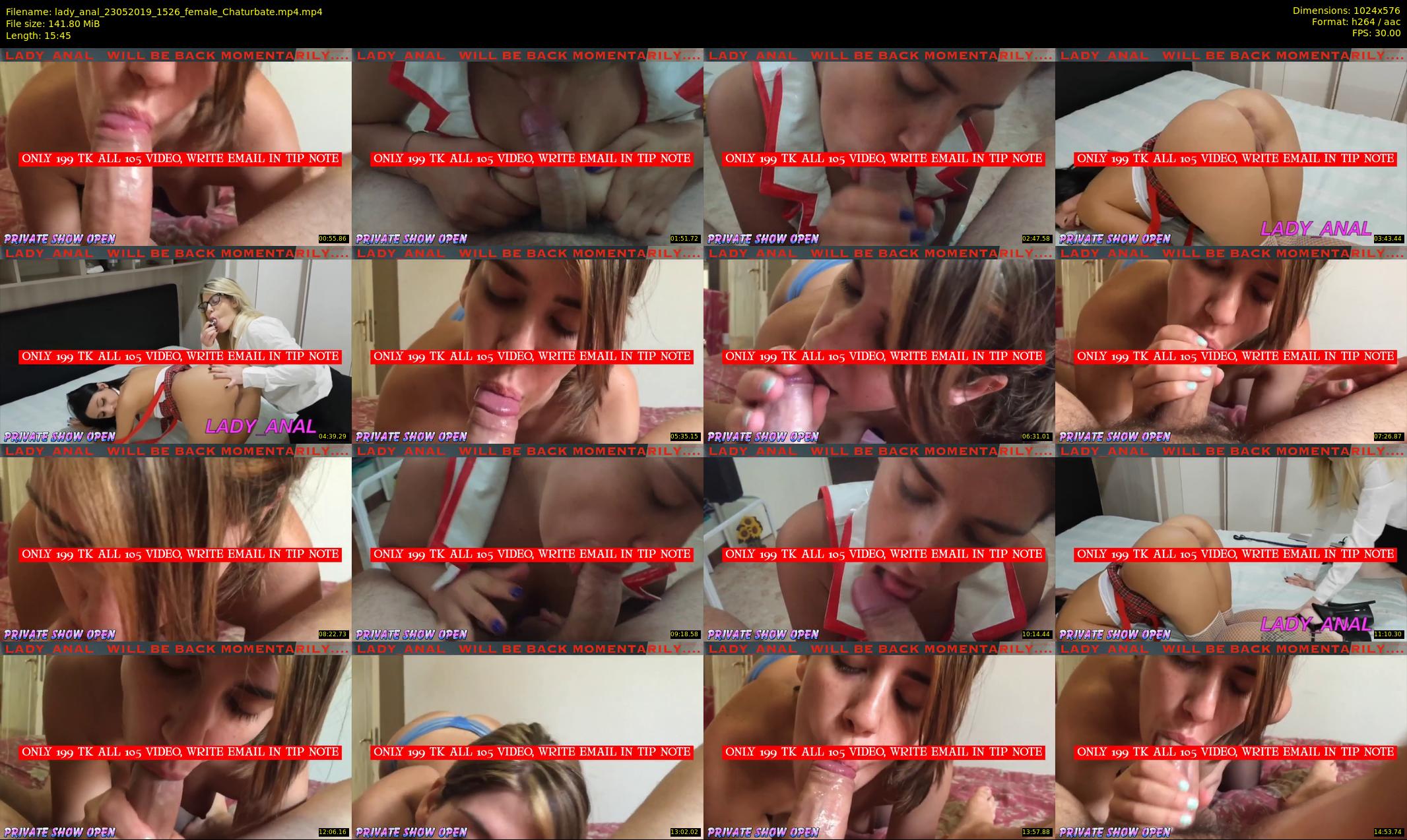 lady_anal — 16 minute Chaturbate female cam show recording, 480p, May 23, 2019