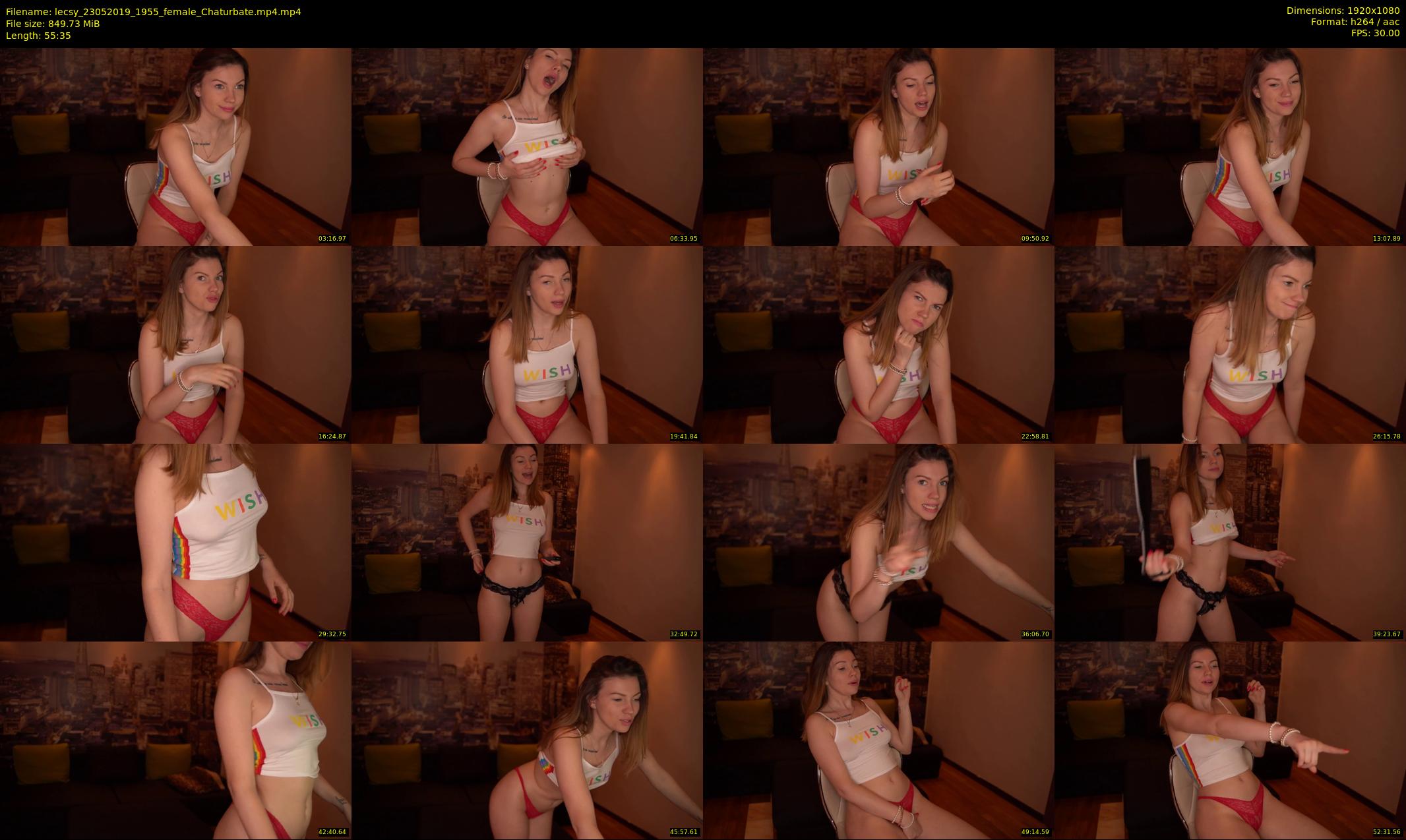lecsy — 56 minute Chaturbate female cam show recording, 1080p, May 23, 2019