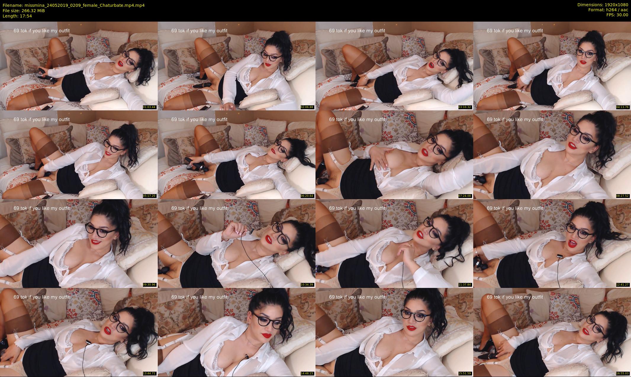 missmina — 18 minute Chaturbate female cam show recording, 1080p, May 24, 2019